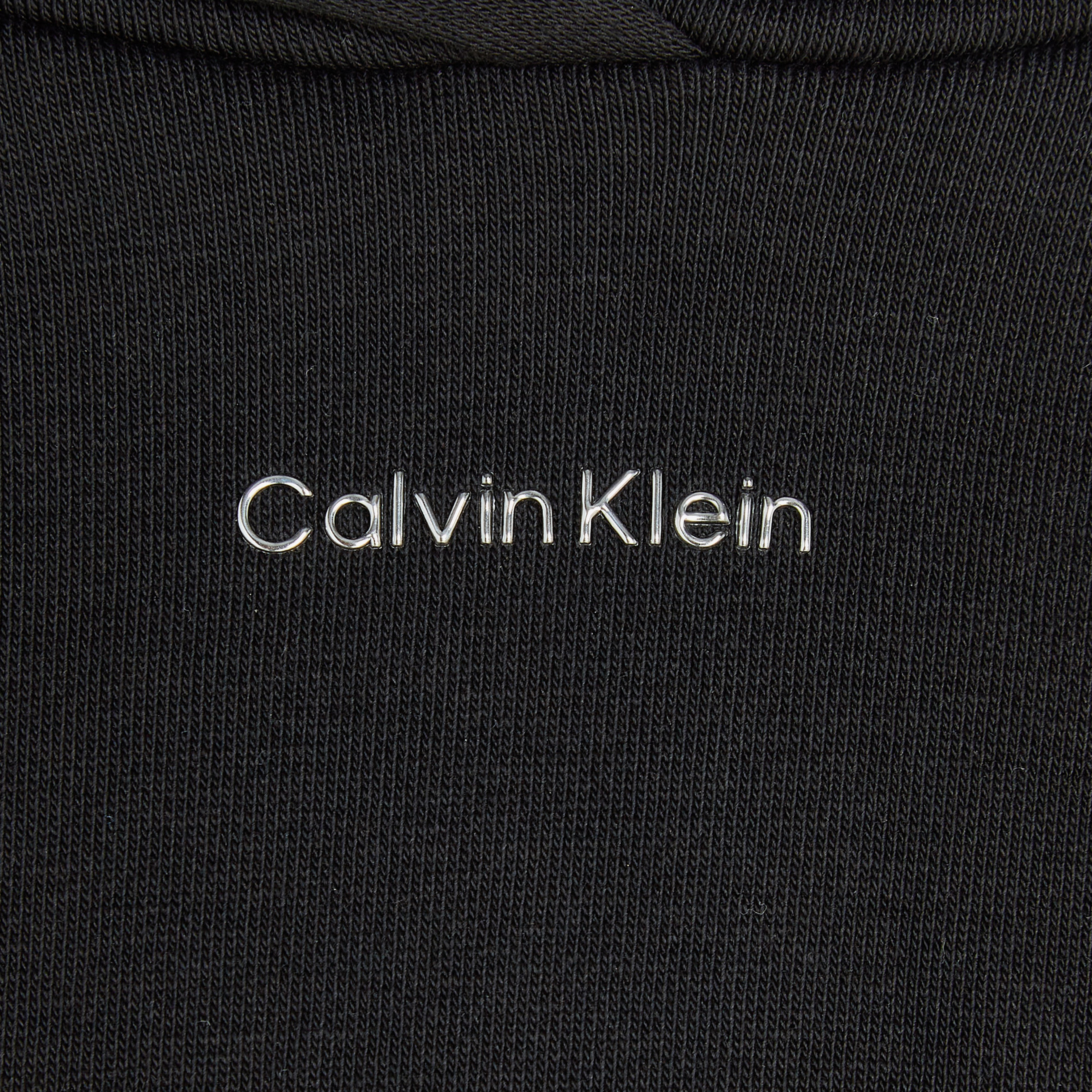 Calvin Klein Nano Logo Relaxed Kadın Siyah Hoodie
