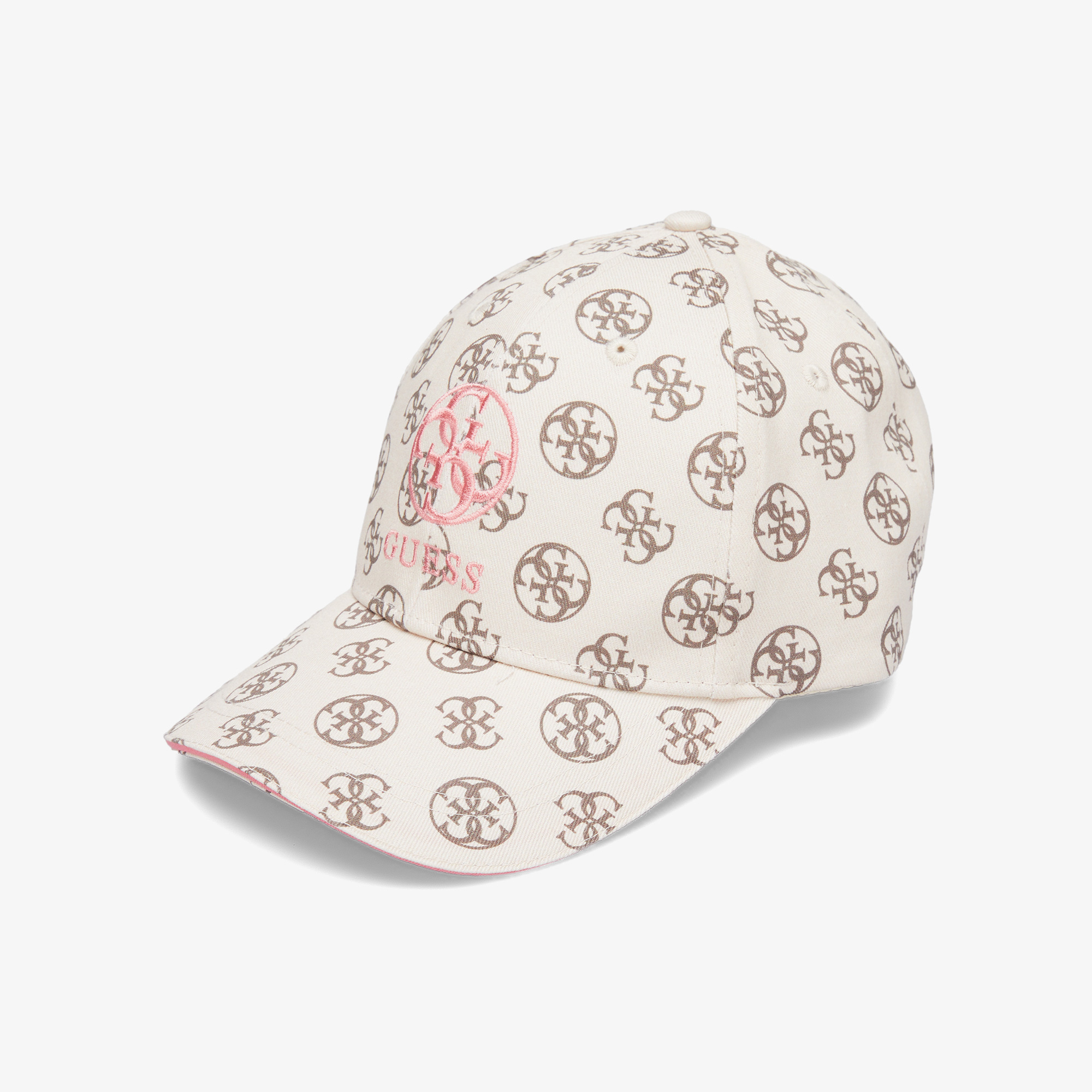 Guess Olympe Baseball Cotton Diagonal Twill Kadın Kahverengi Şapka