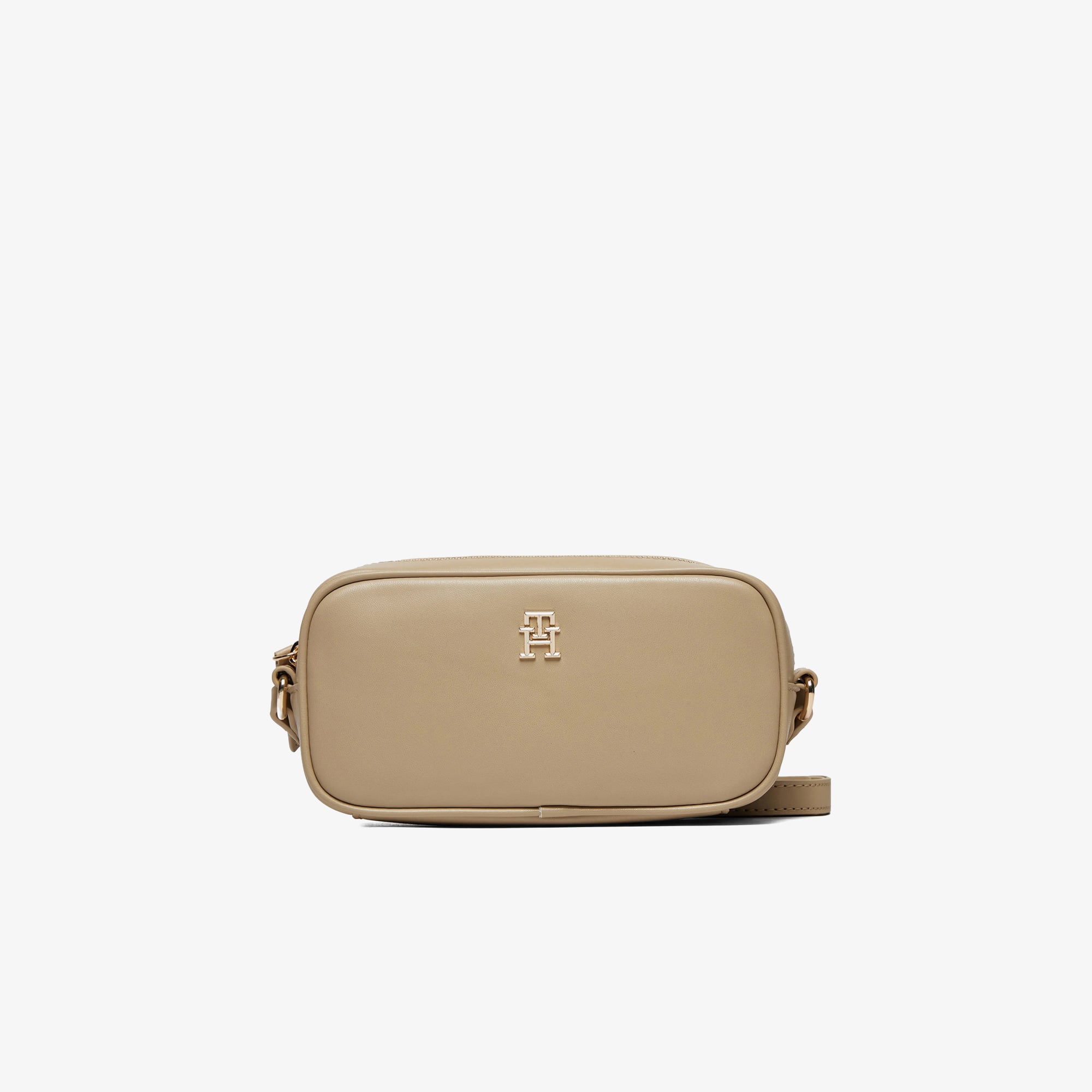 Tommy Hilfiger Refıned Camera Bag Kadın Bej Çapraz Çanta