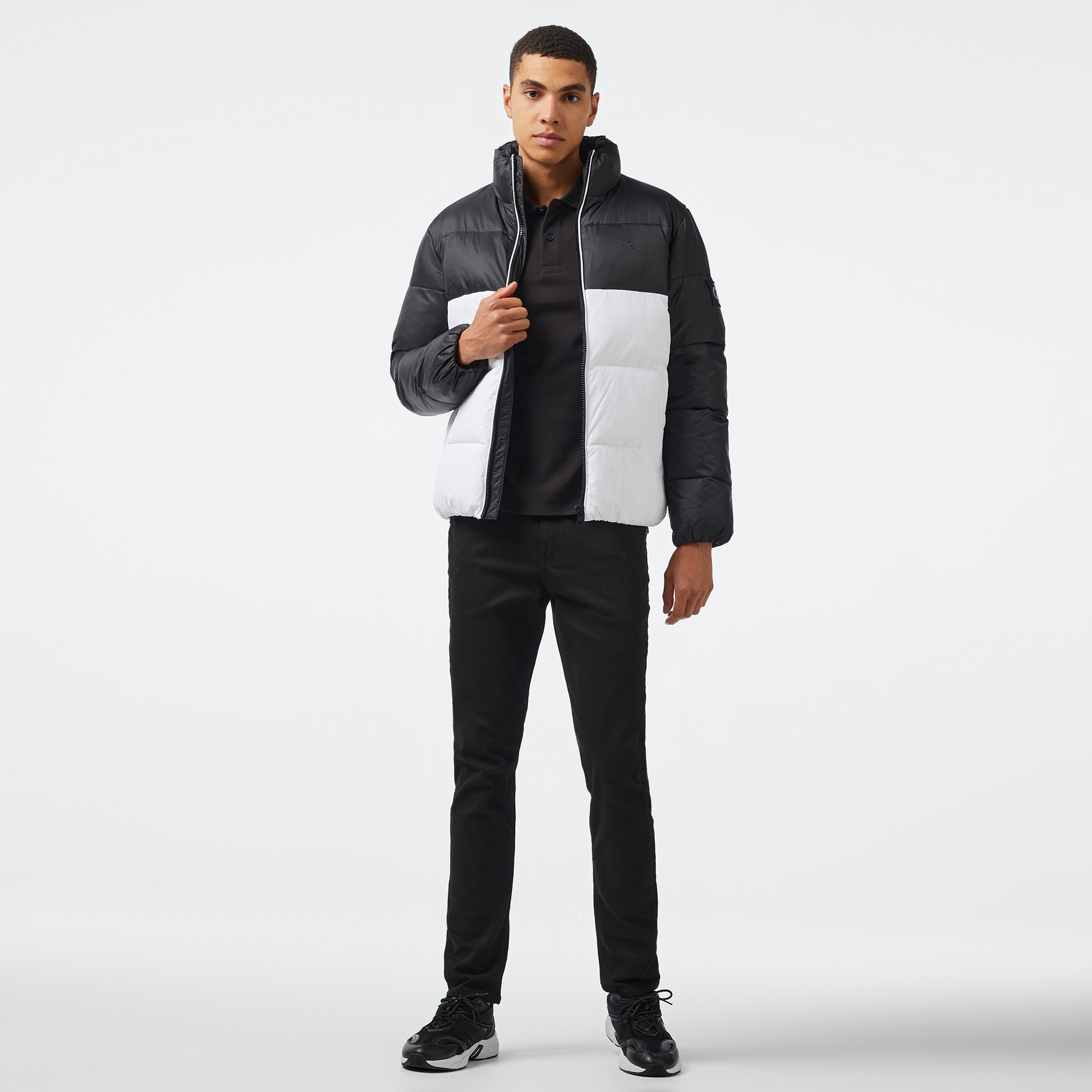 Calvin Klein Jeans Non Down Blocking Puffer Erkek Siyah Ceket