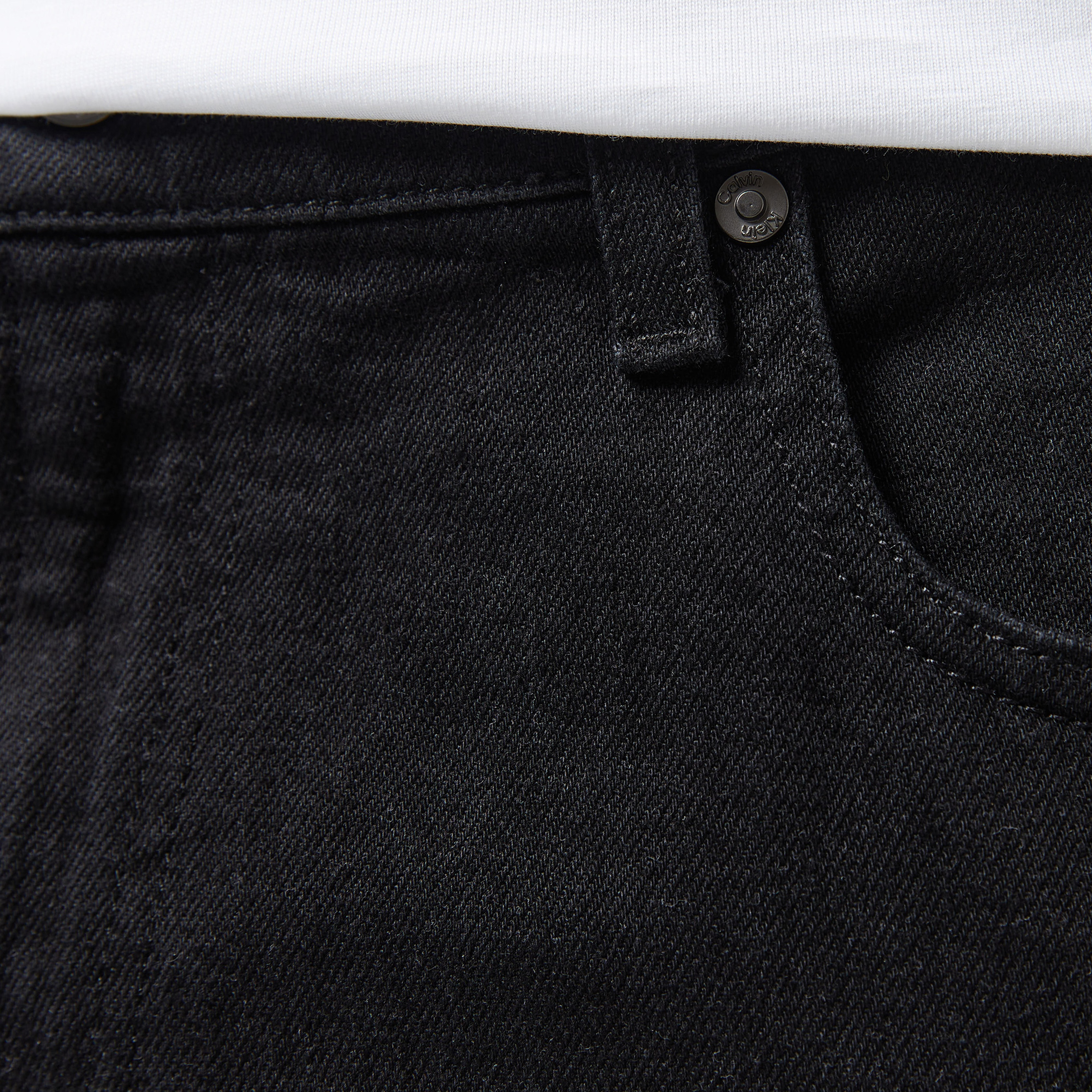 Calvin Klein Tapered - Rinse Erkek Siyah Jean