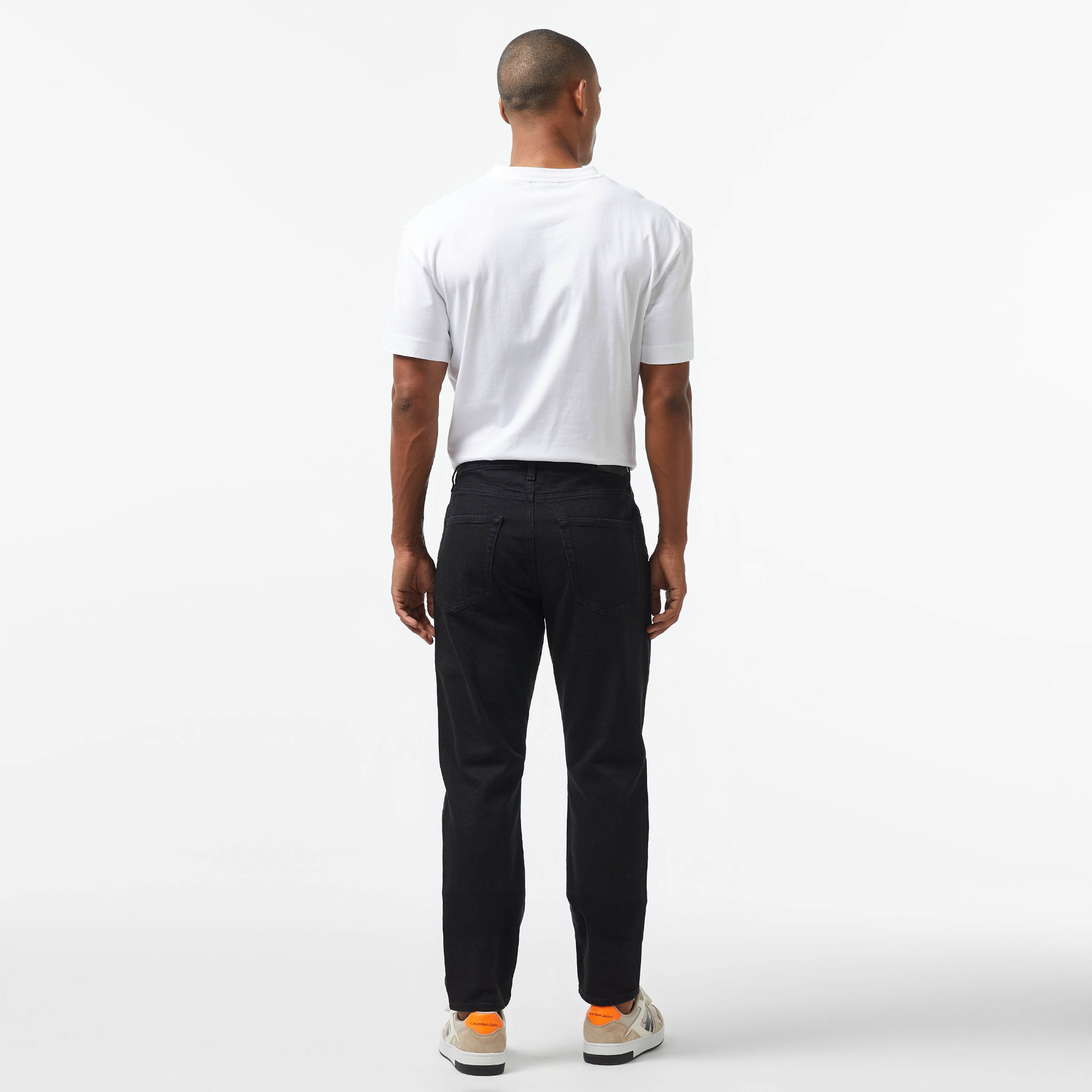 Calvin Klein Tapered - Rinse Erkek Siyah Jean