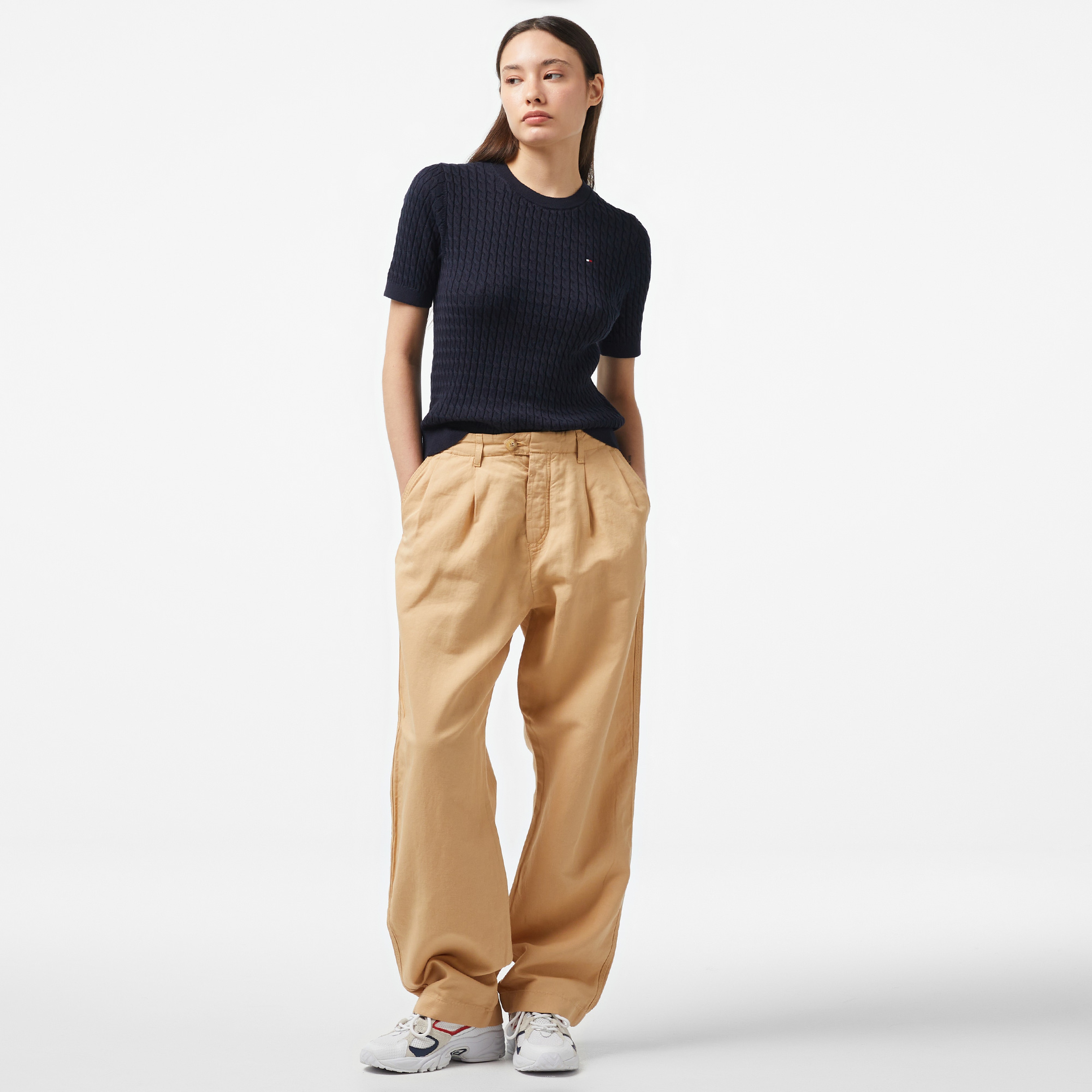Tommy Hilfiger Kadın Mavi Kazak