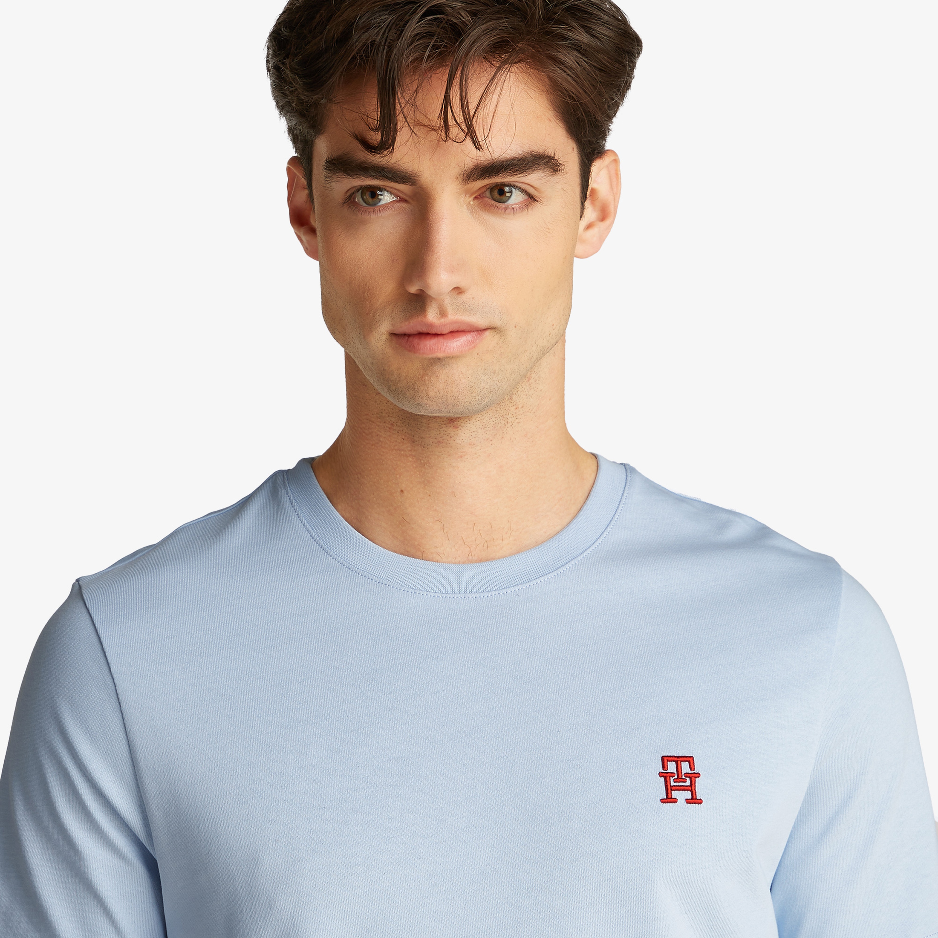 Tommy Hilfiger Monogram Imd Erkek Mavi T-Shirt