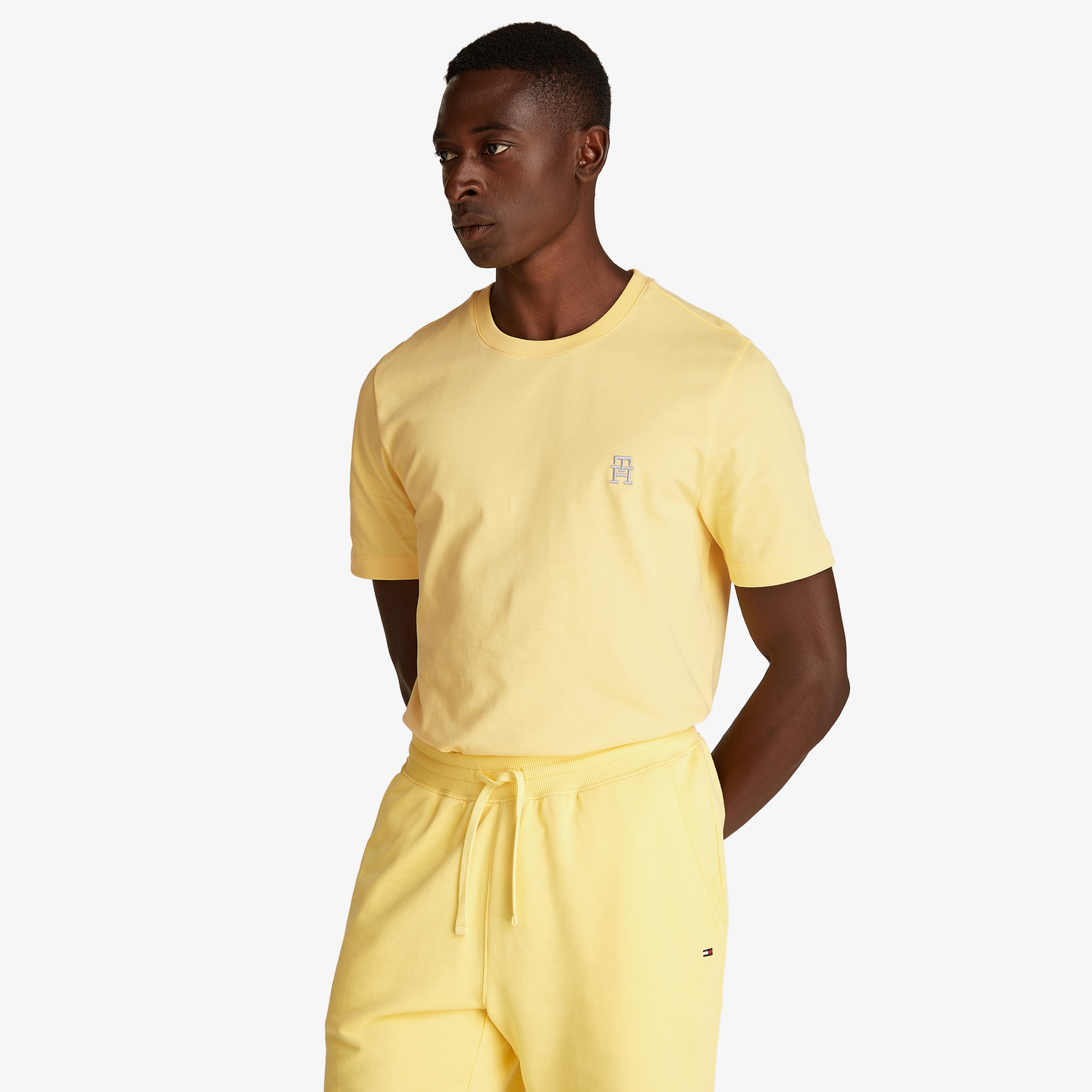 Tommy Hilfiger Monogram Imd Erkek Mavi T-Shirt