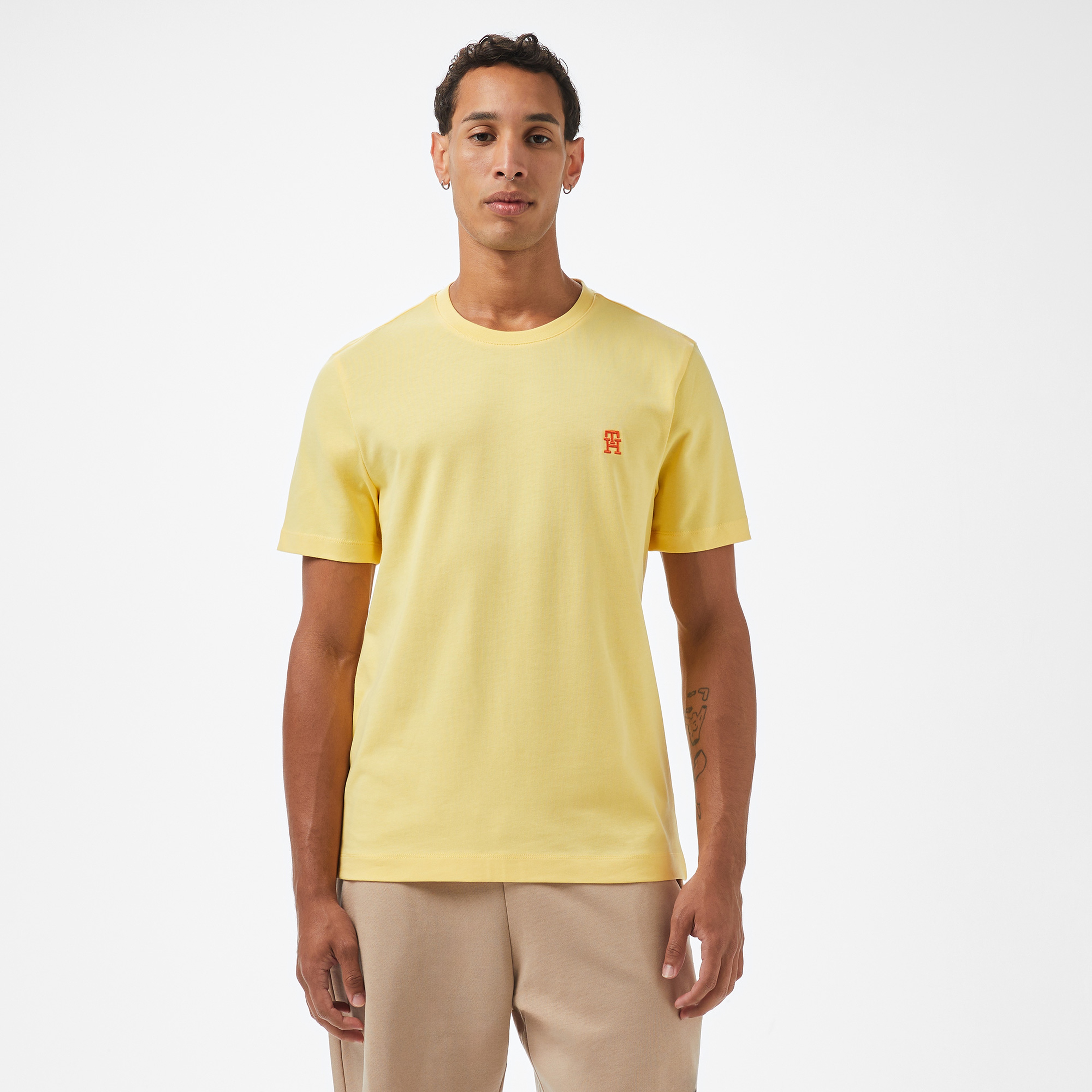 Tommy Hilfiger Monogram Imd Erkek Mavi T-Shirt