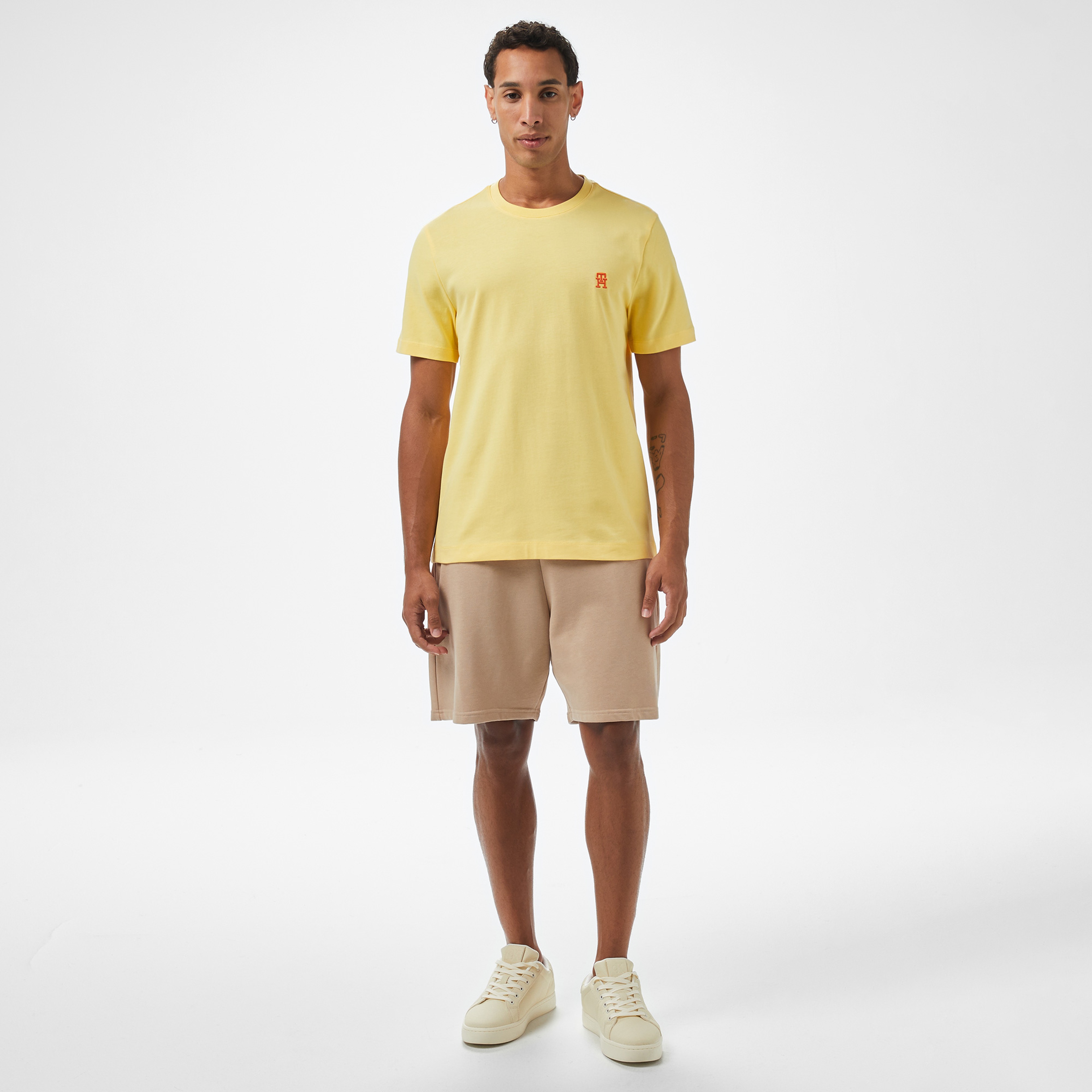 Tommy Hilfiger Monogram Imd Erkek Mavi T-Shirt