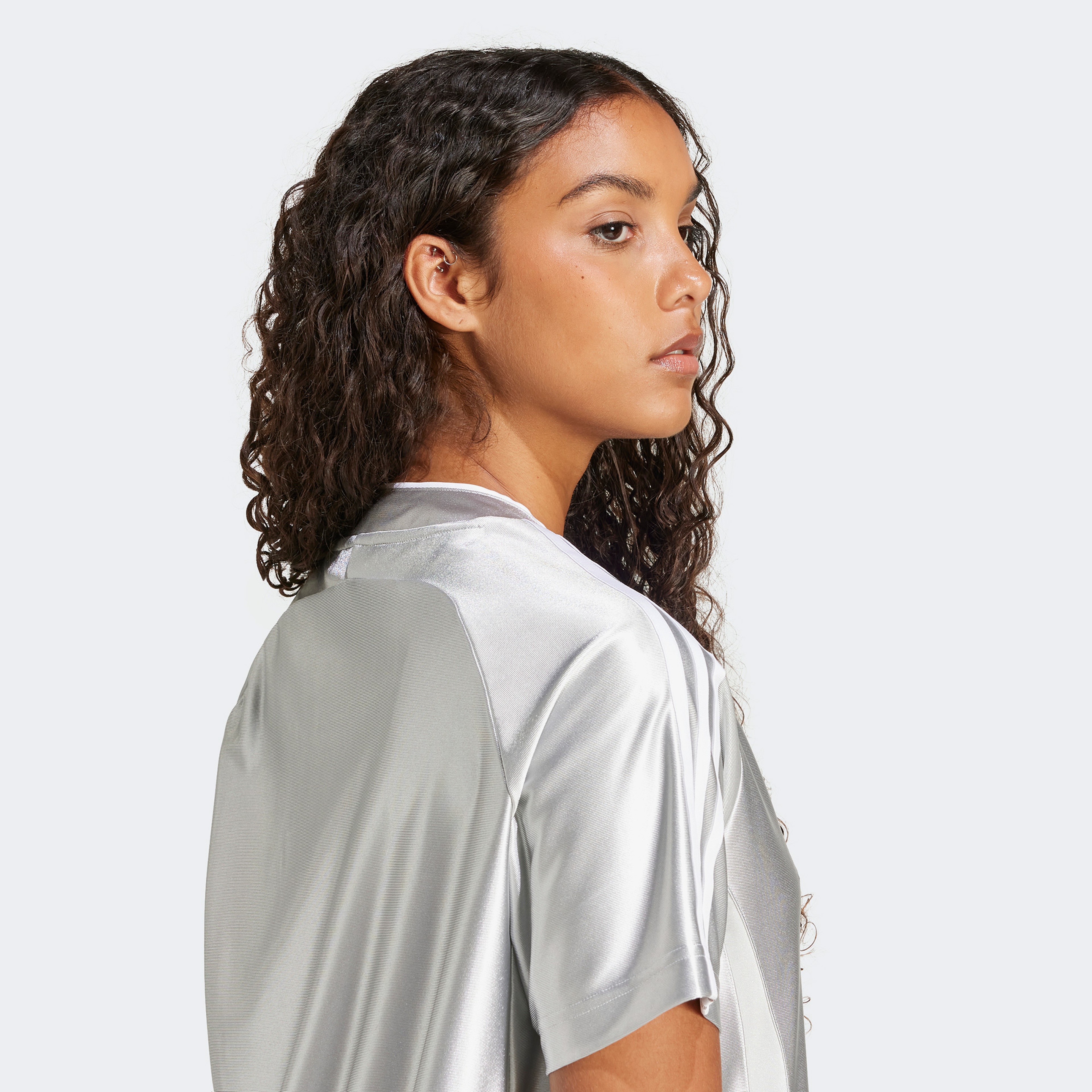 adidas Adicolor Teamgeist Kadın Gri Elbise