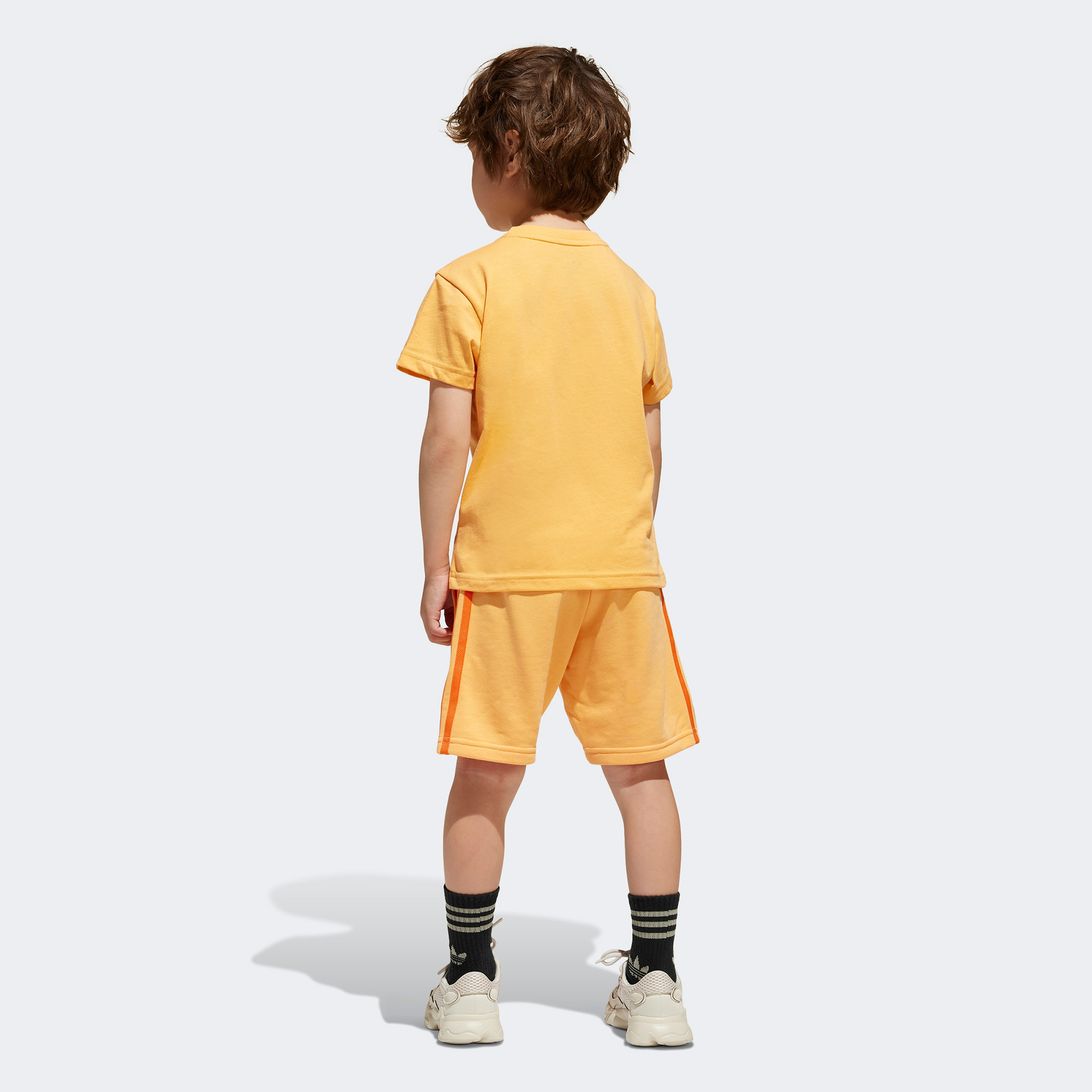 adidas Adicolor Short Set Çocuk Turuncu Eşofman Takımı