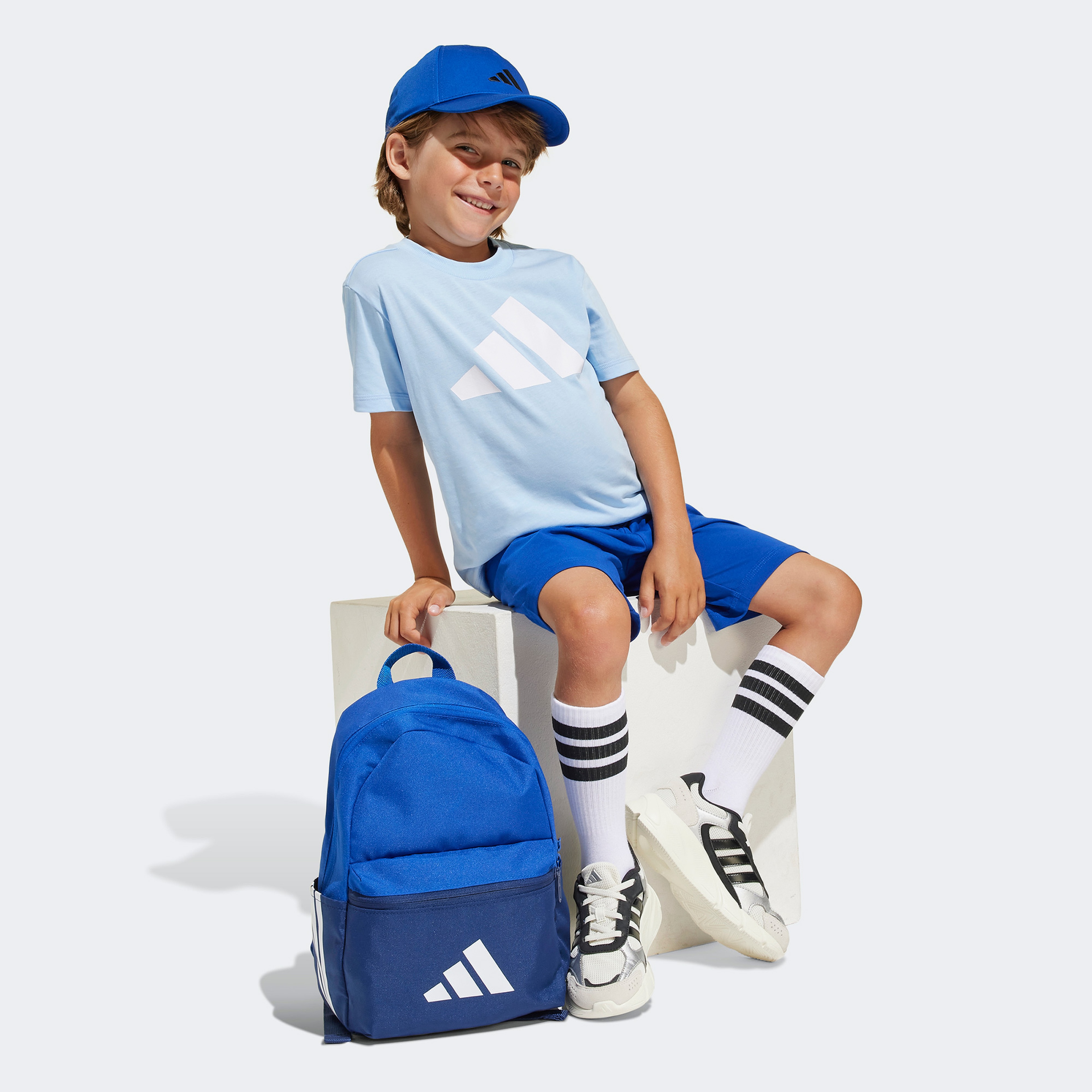 adidas Essentials Set Çocuk Mavi Eşofman Takımı