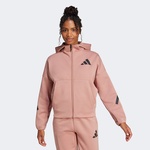 adidas Z.N.E. Full-Zip Kapüşonlu Kadın Pembe Eşofman Üstü