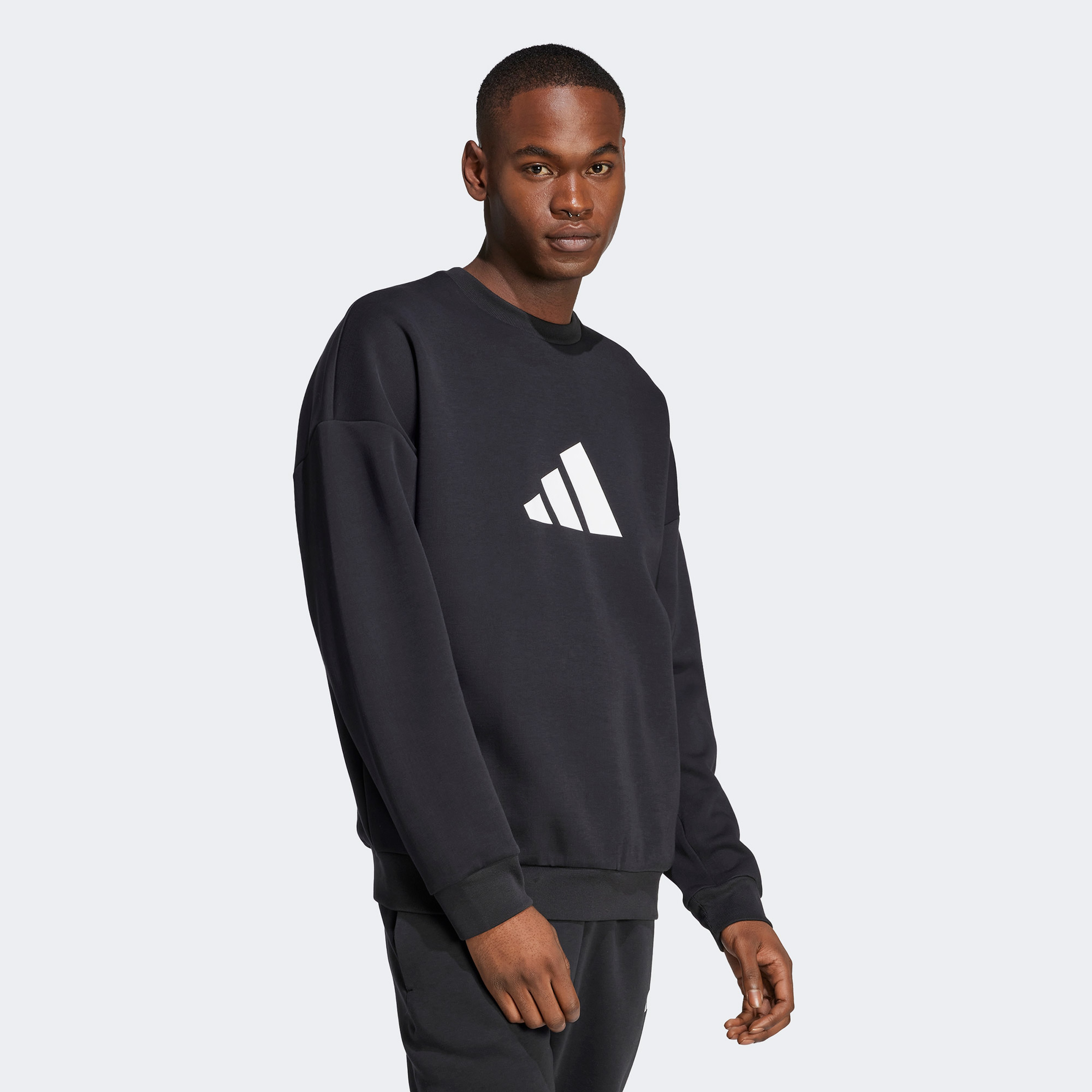 adidas Future Icon Erkek Siyah Sweatshirt