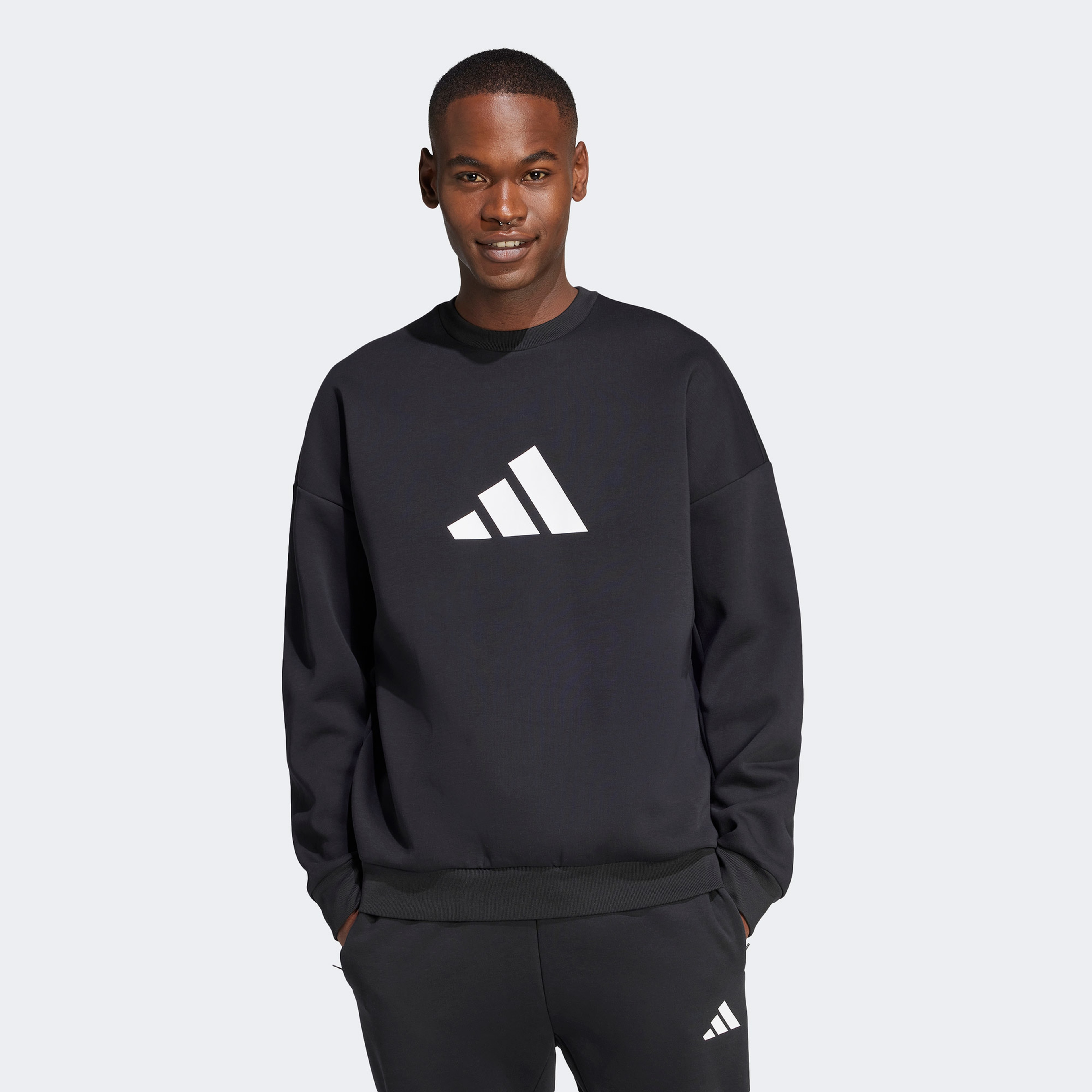 adidas Future Icon Erkek Siyah Sweatshirt