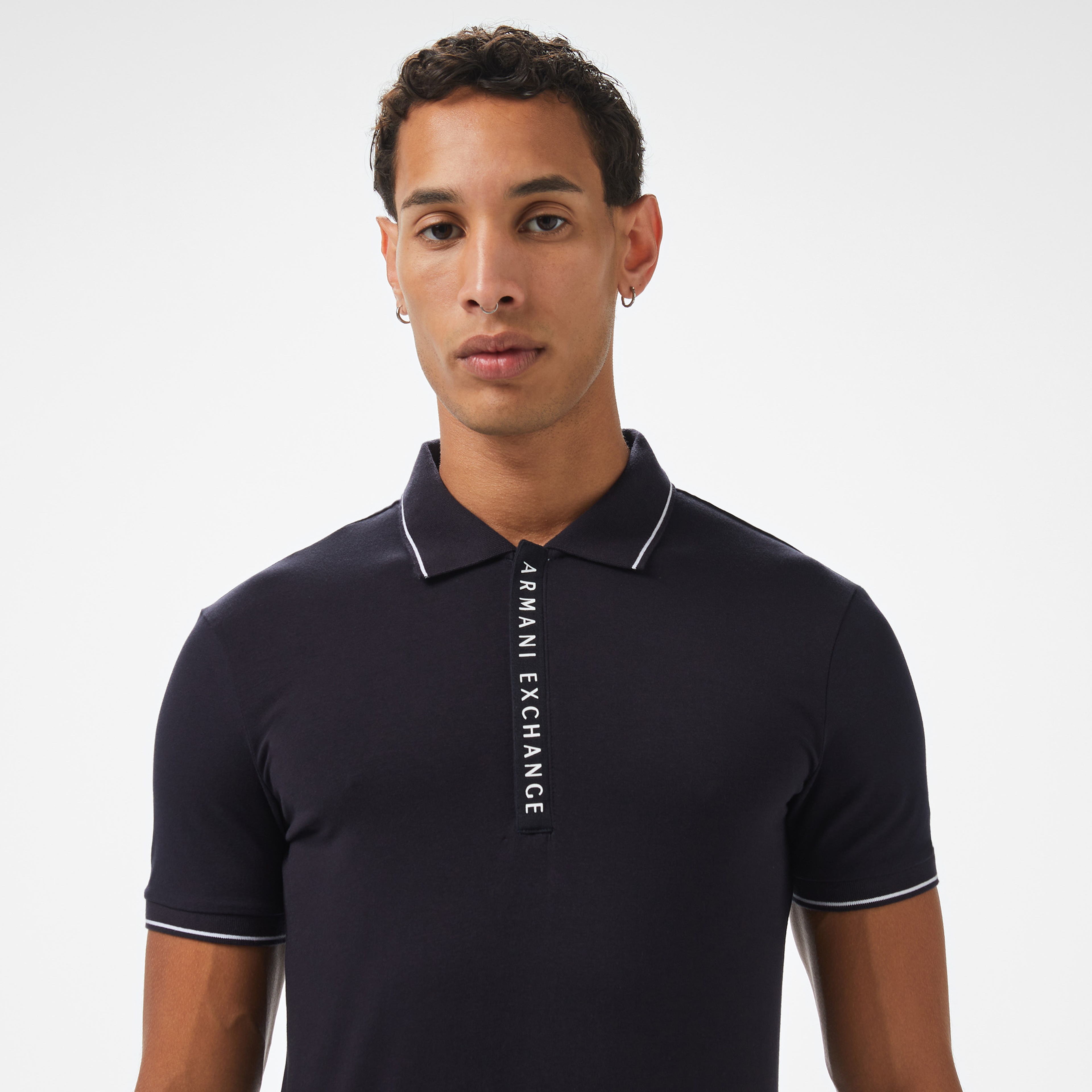 Armani Exchange Erkek Lacivert Polo