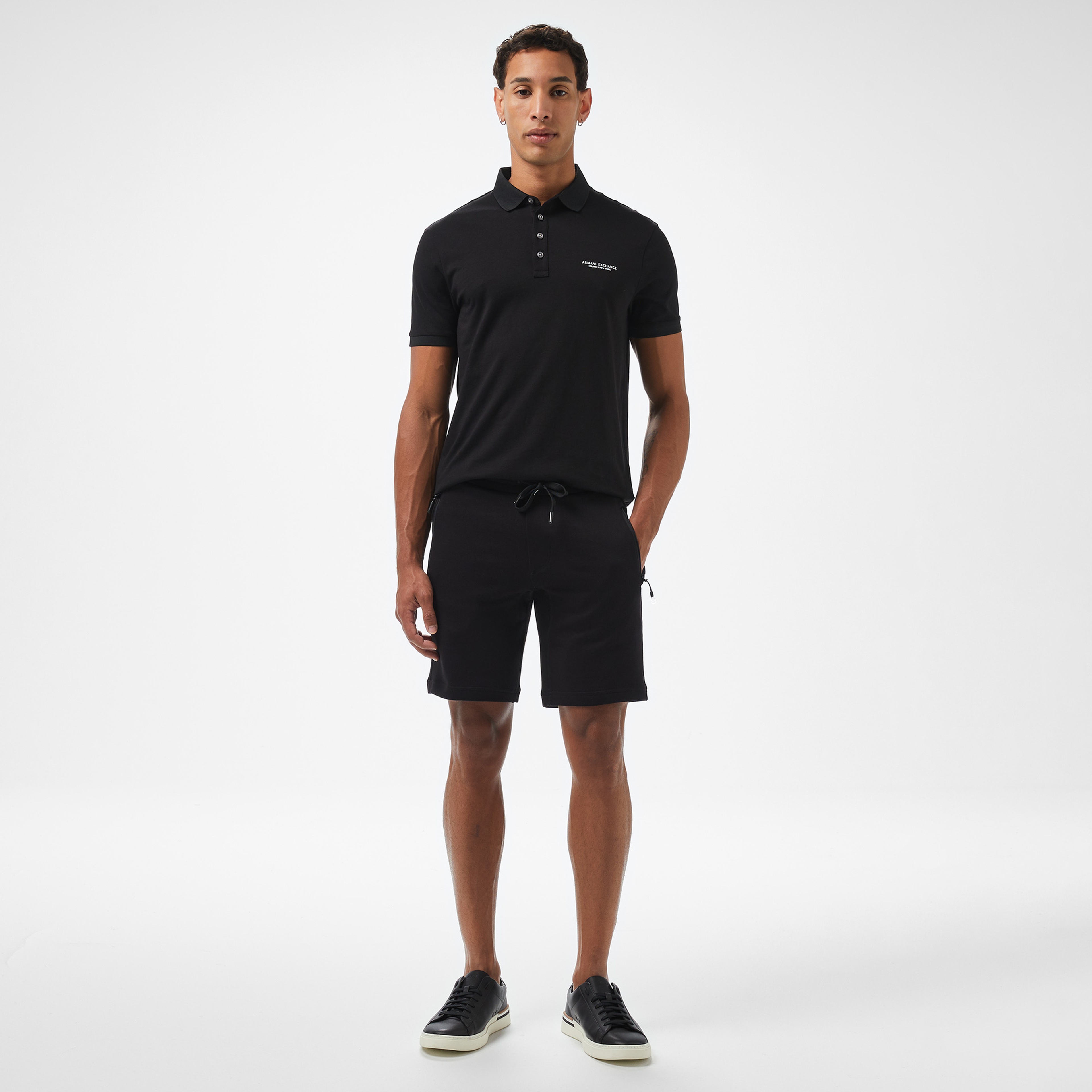 Armani Exchange Erkek Siyah Bermuda Şort