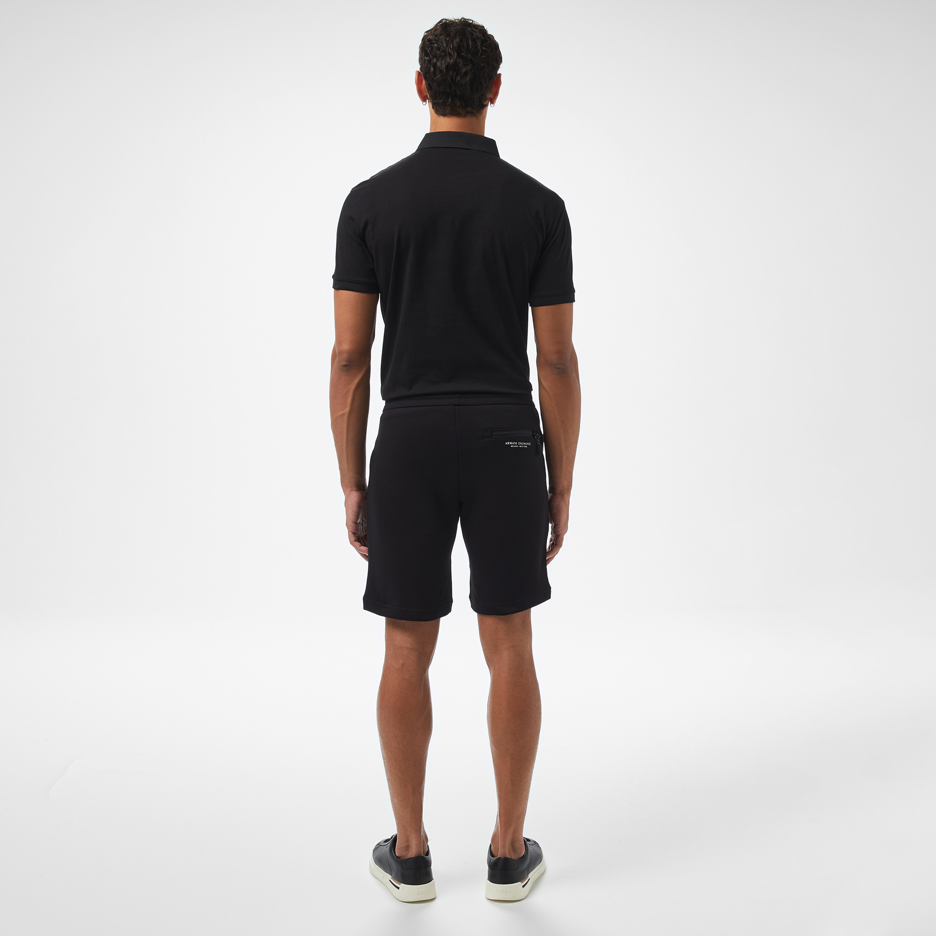 Armani Exchange Erkek Siyah Bermuda Şort