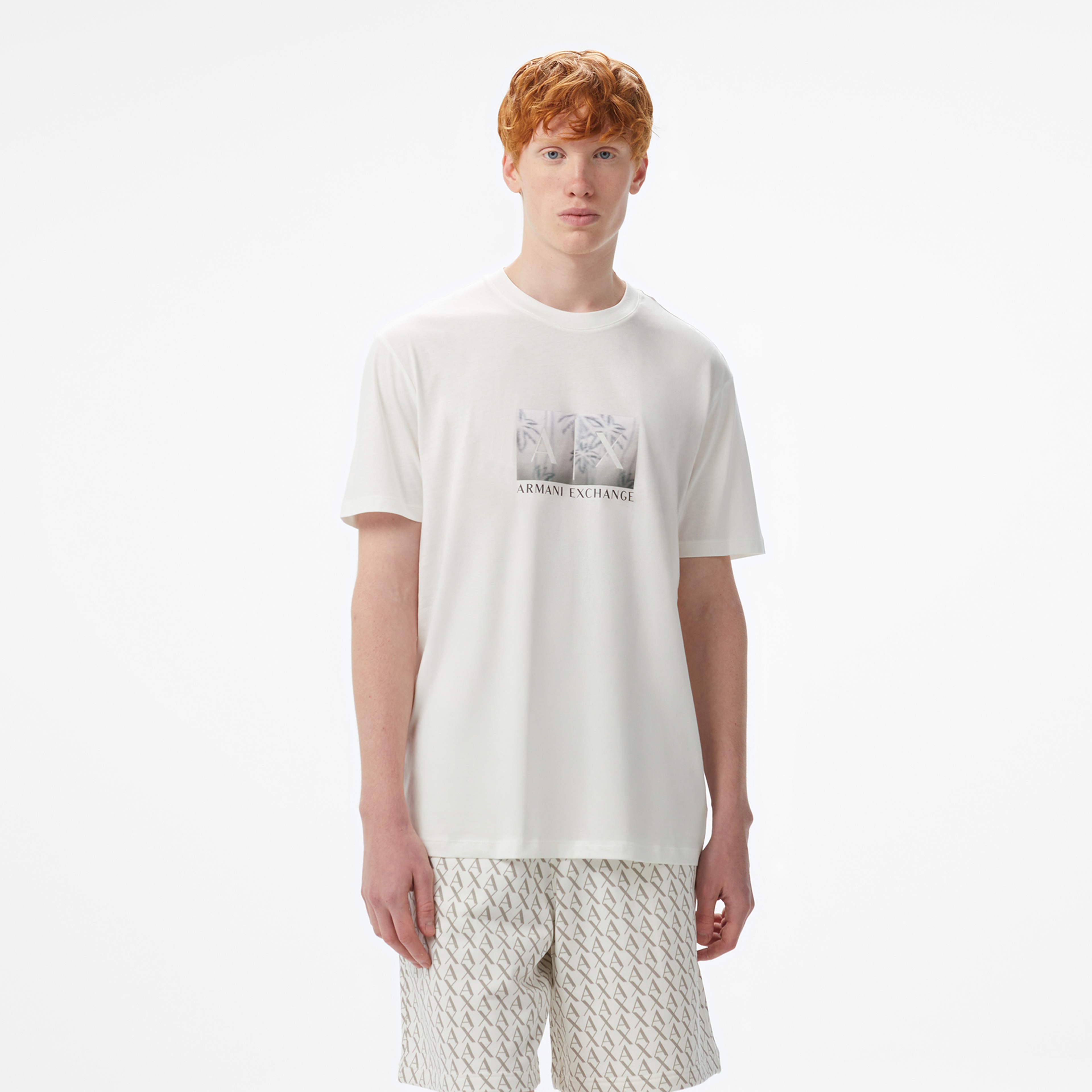 Armani Exchange Erkek Beyaz Bermuda Şort