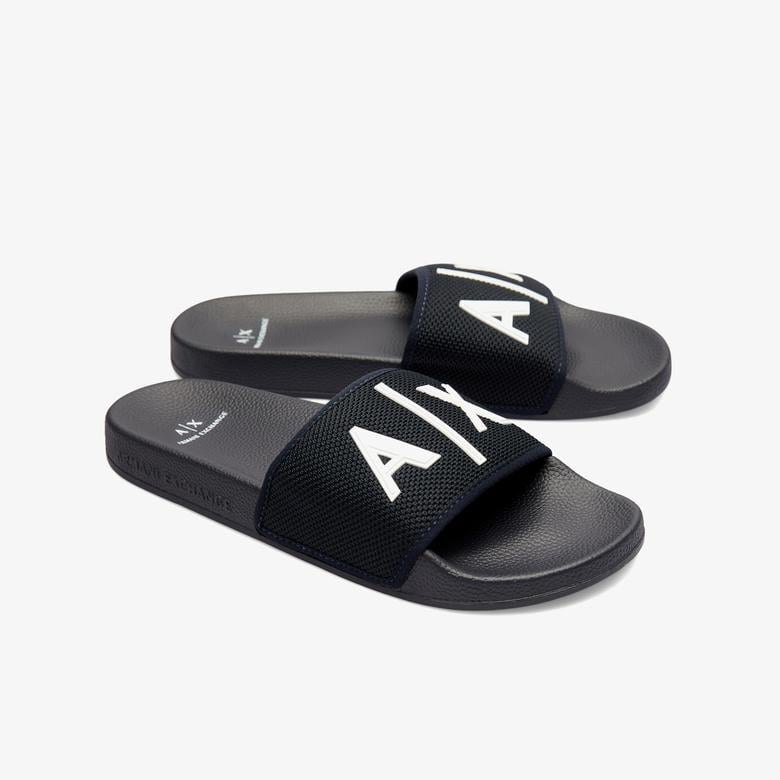 Armani Exchange Erkek Lacivert Terlik