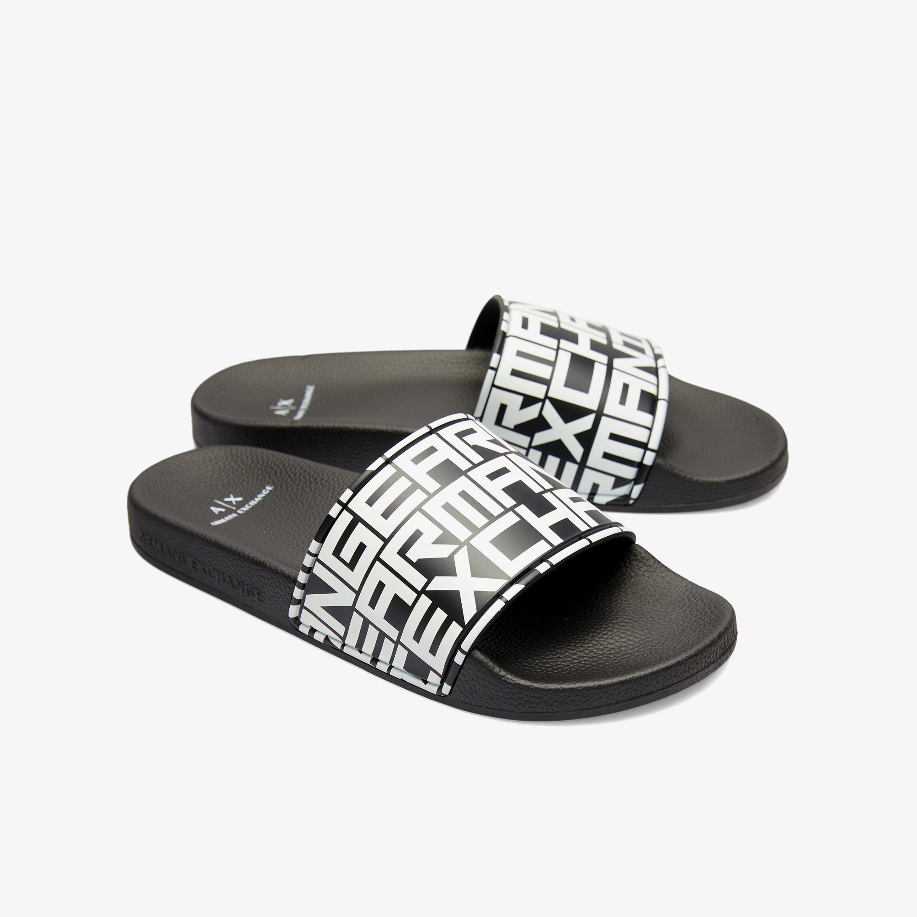 Armani Exchange Erkek Siyah Terlik