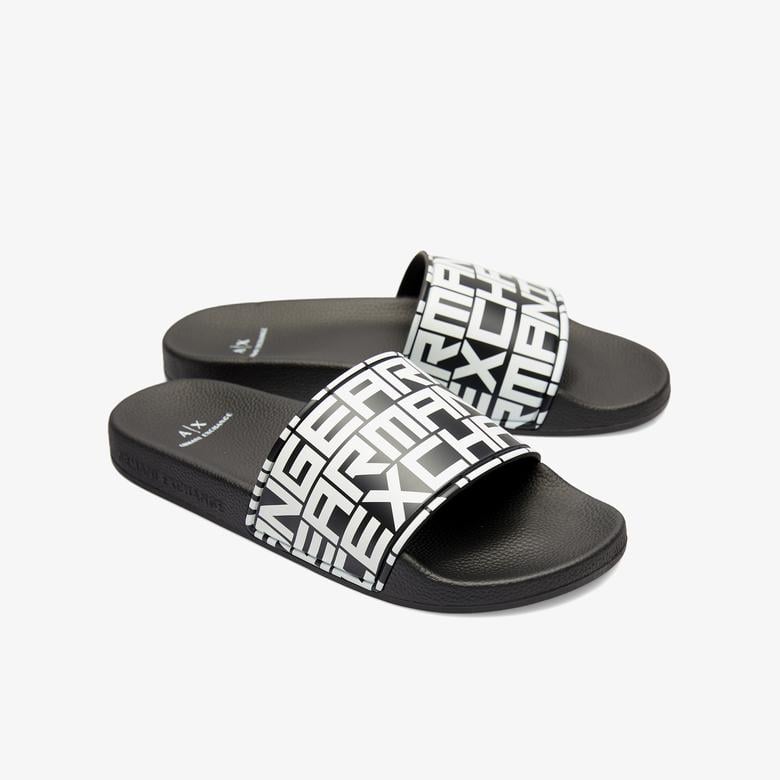 Armani Exchange Erkek Siyah Terlik