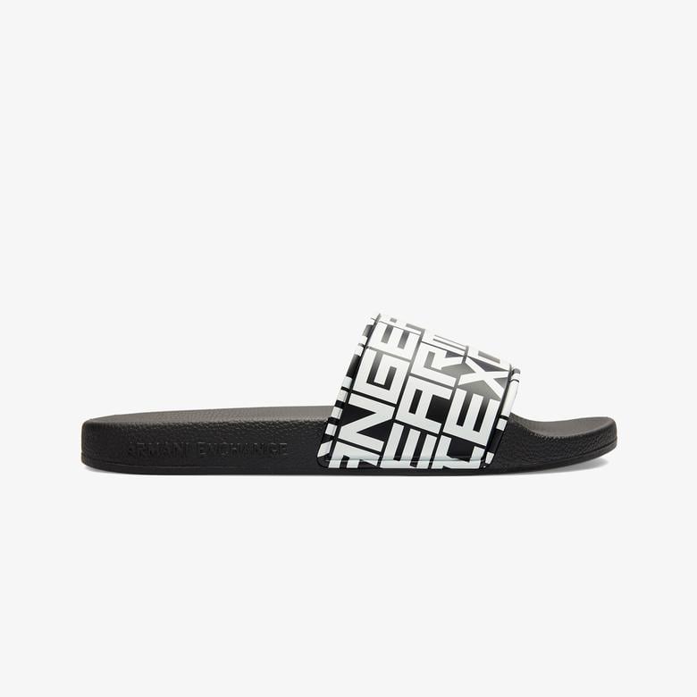 Armani Exchange Erkek Siyah Terlik