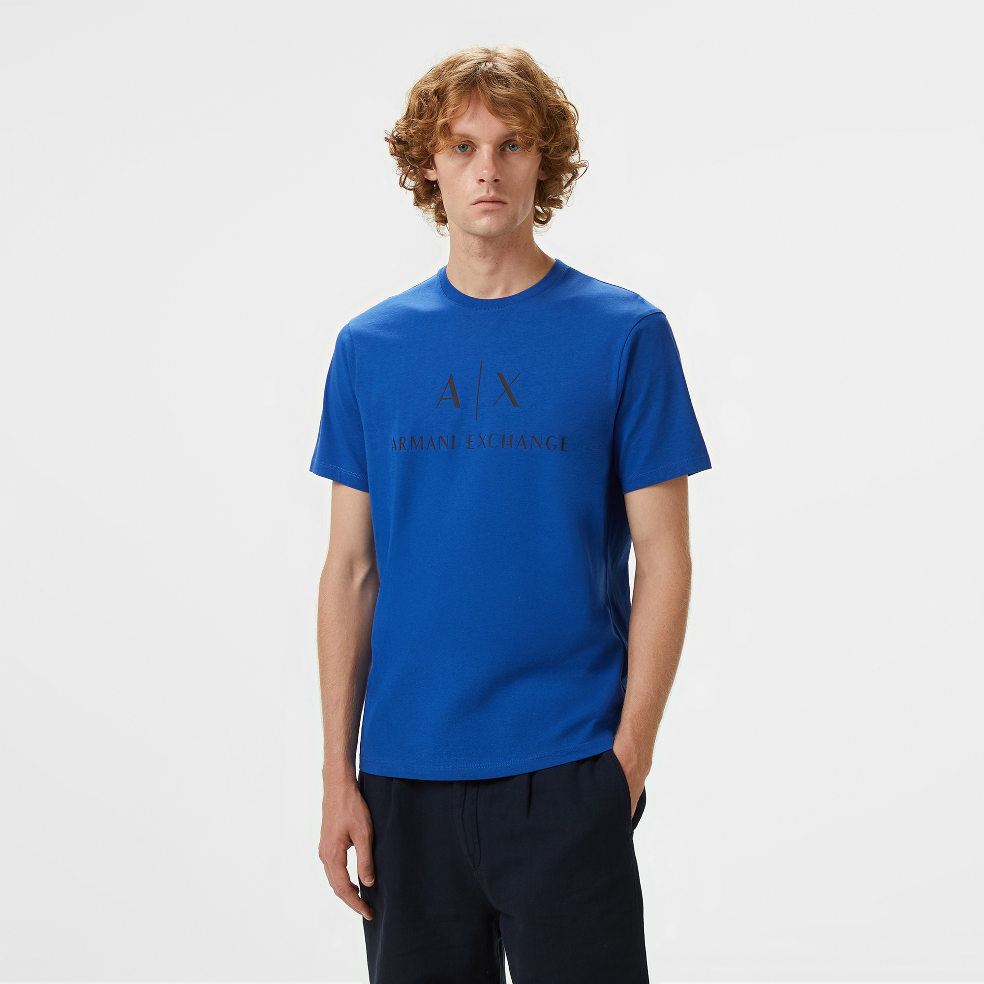 Armani Exchange Erkek Lacivert Bisiklet Yaka T-ShirtM8NZTCJZ8H4Z