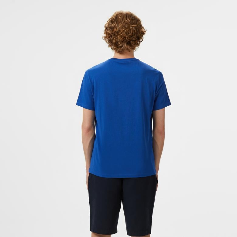 Armani Exchange Erkek Mavi Bisiklet Yaka T-Shirt