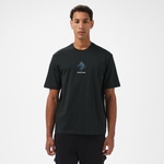 Armani Exchange Erkek Mavi Bisiklet Yaka T-Shirt