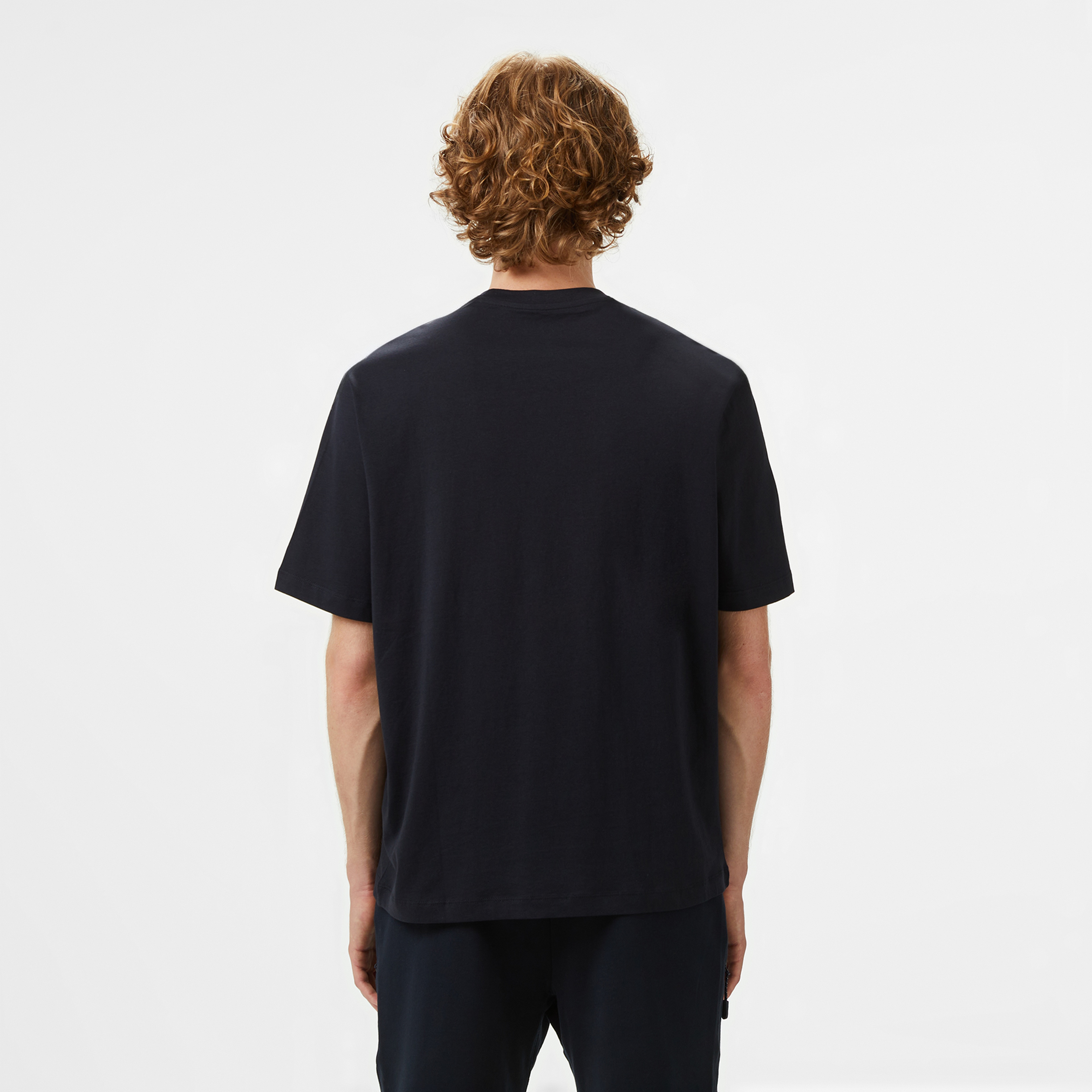 Armani Exchange Erkek Lacivert Bisiklet Yaka T-Shirt