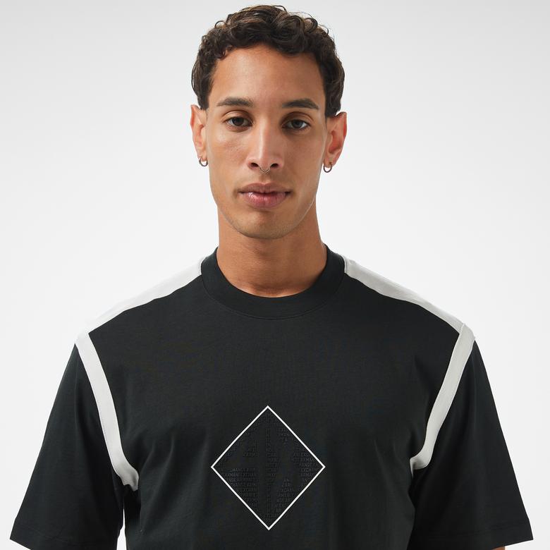 Armani Exchange Erkek Mavi Bisiklet Yaka T-Shirt