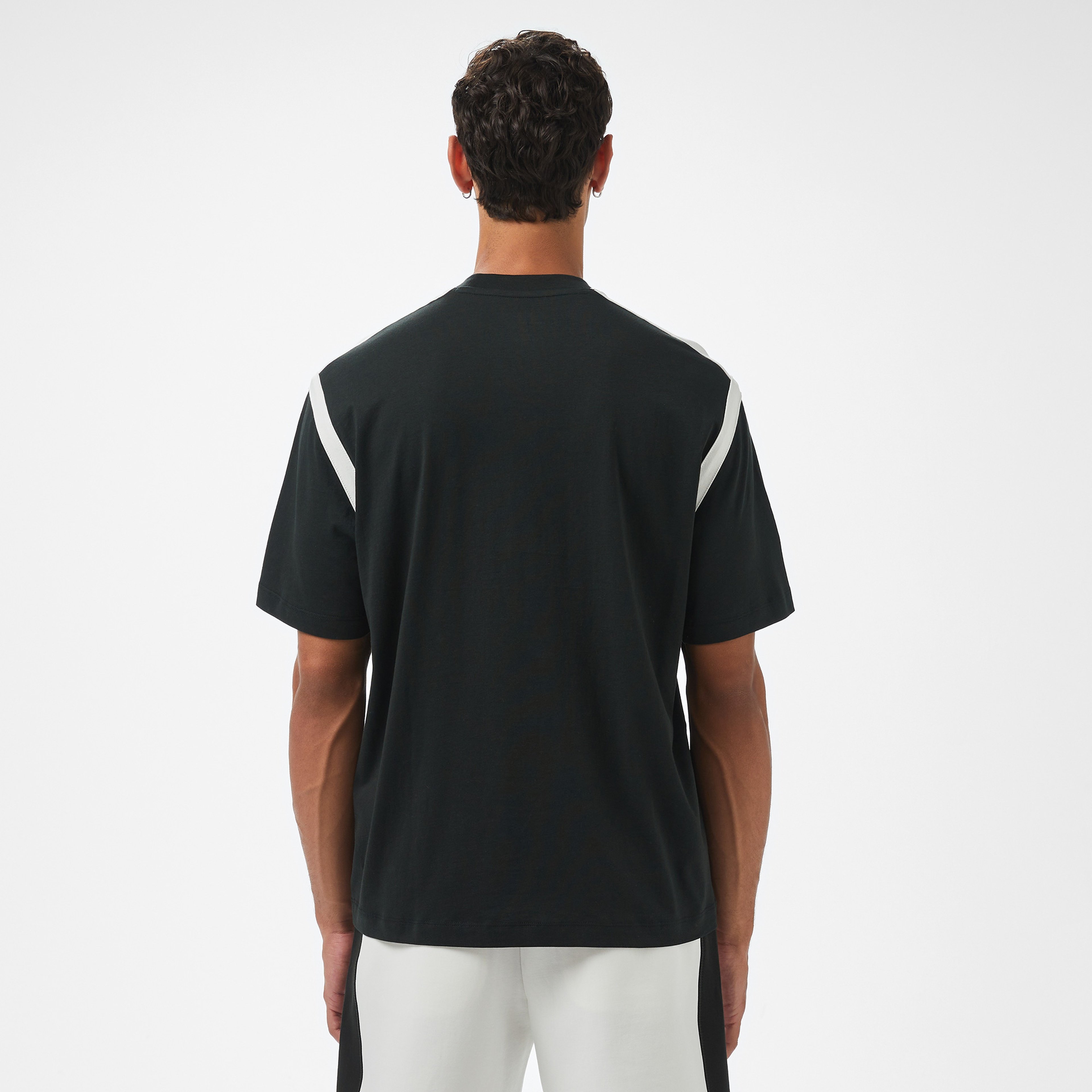 Armani Exchange Erkek Mavi Bisiklet Yaka T-Shirt