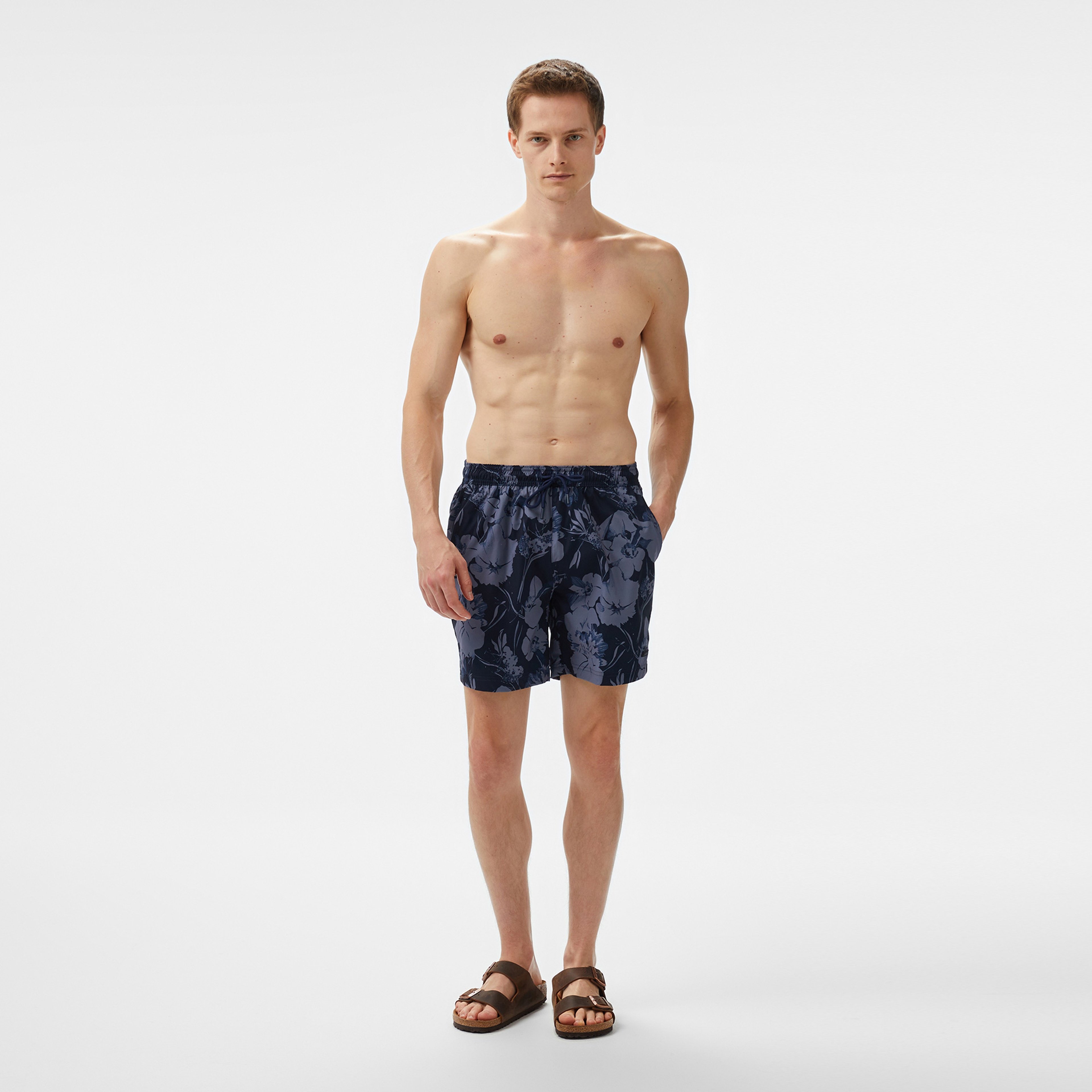 Boss Alain Erkek Lacivert Mayo Şort