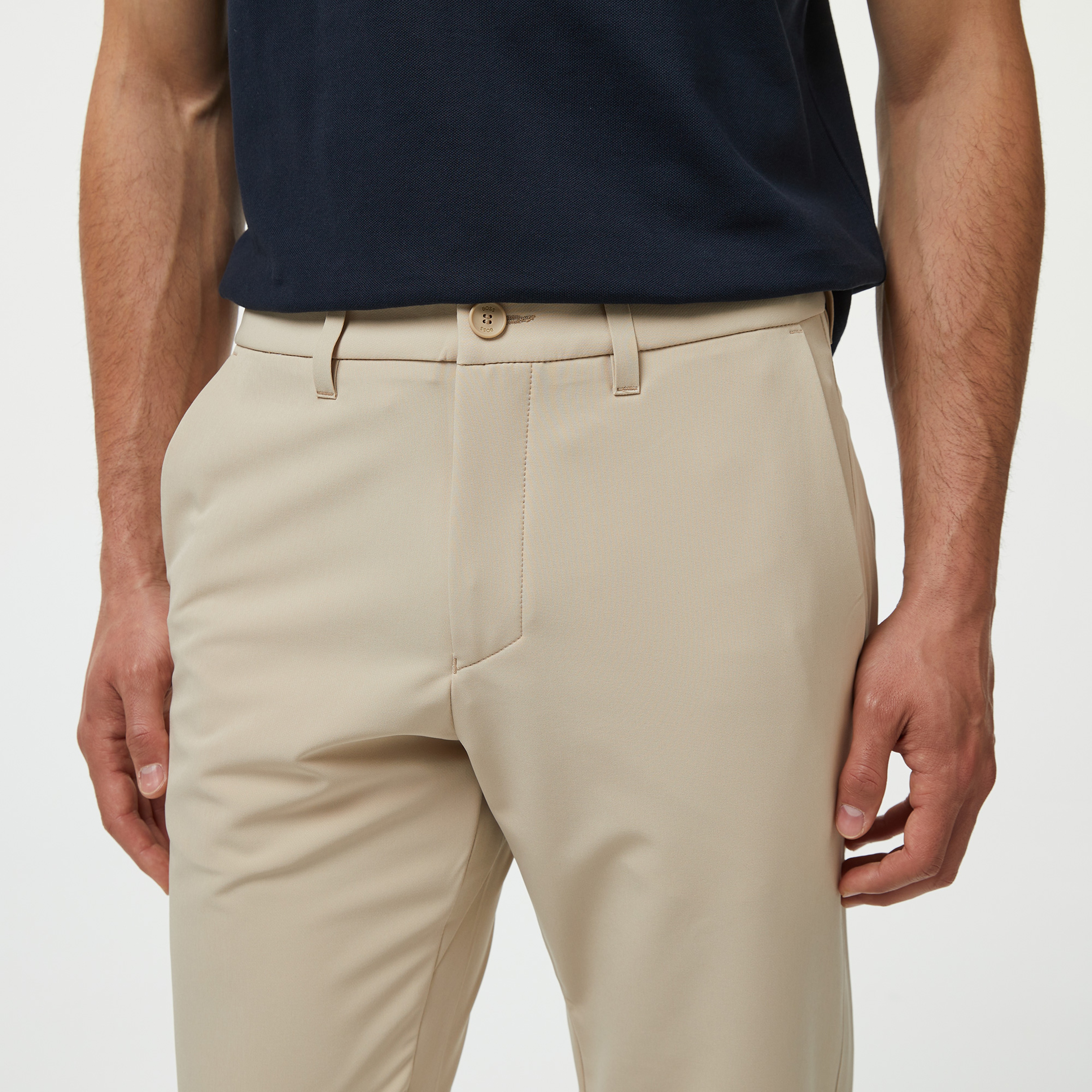 Boss T Commuter Slim Erkek Bej Pantolon