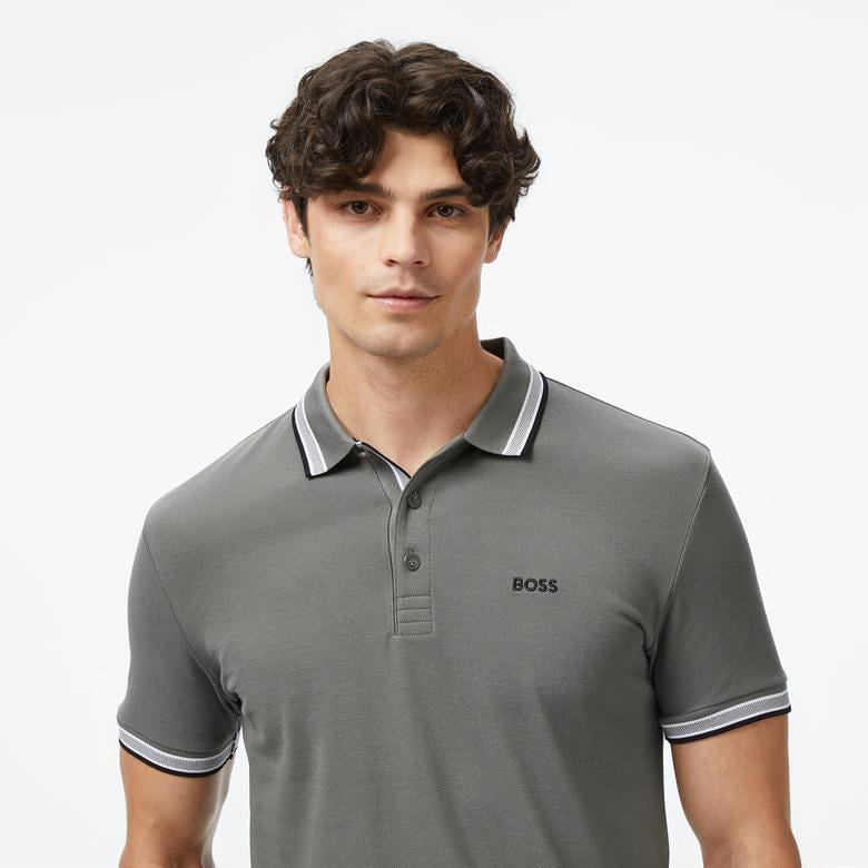 Boss Erkek Gri Polo