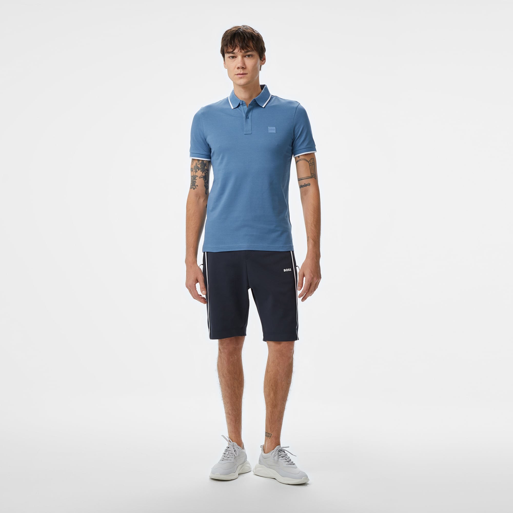 Boss Passertip Erkek Mavi Polo