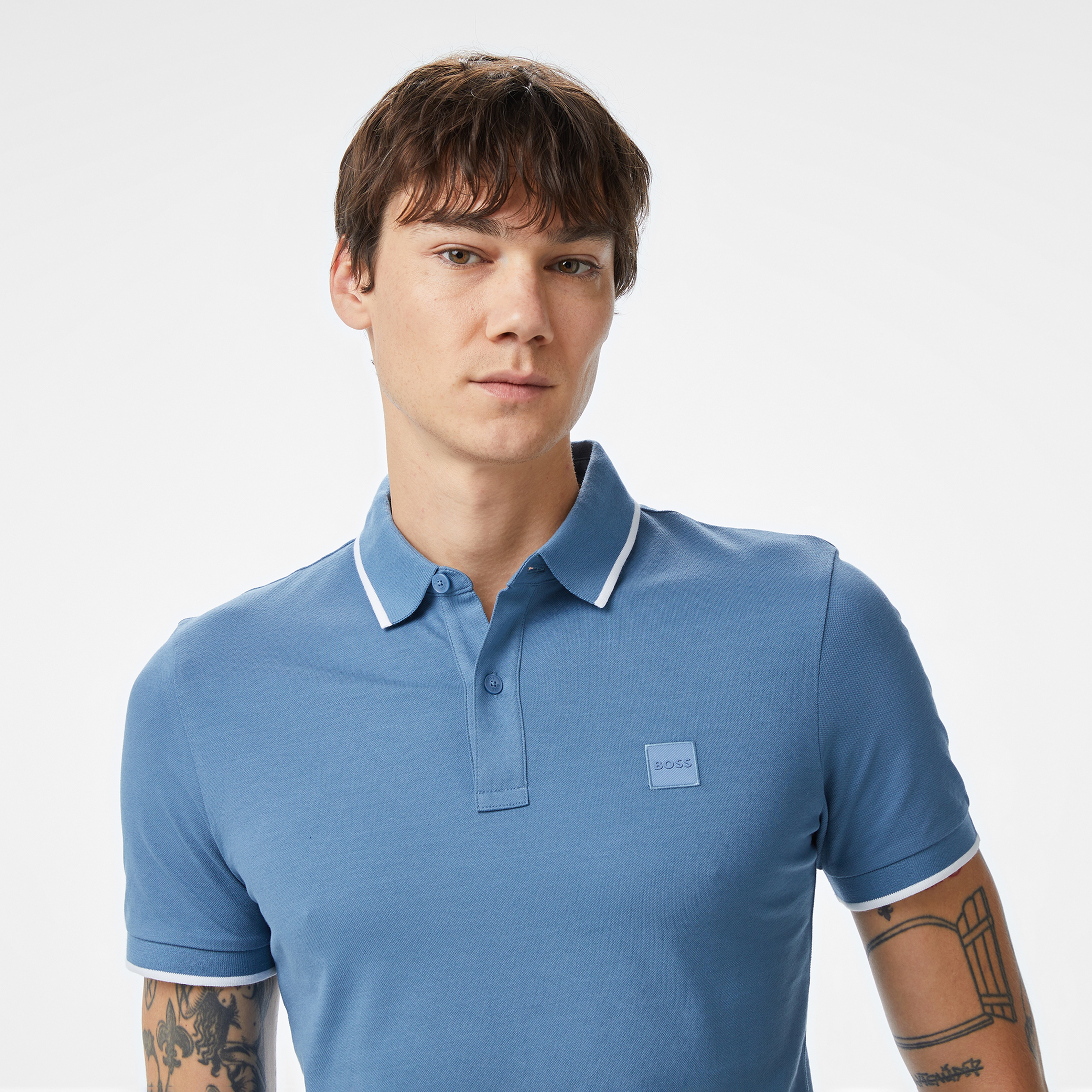 Boss Passertip Erkek Mavi Polo