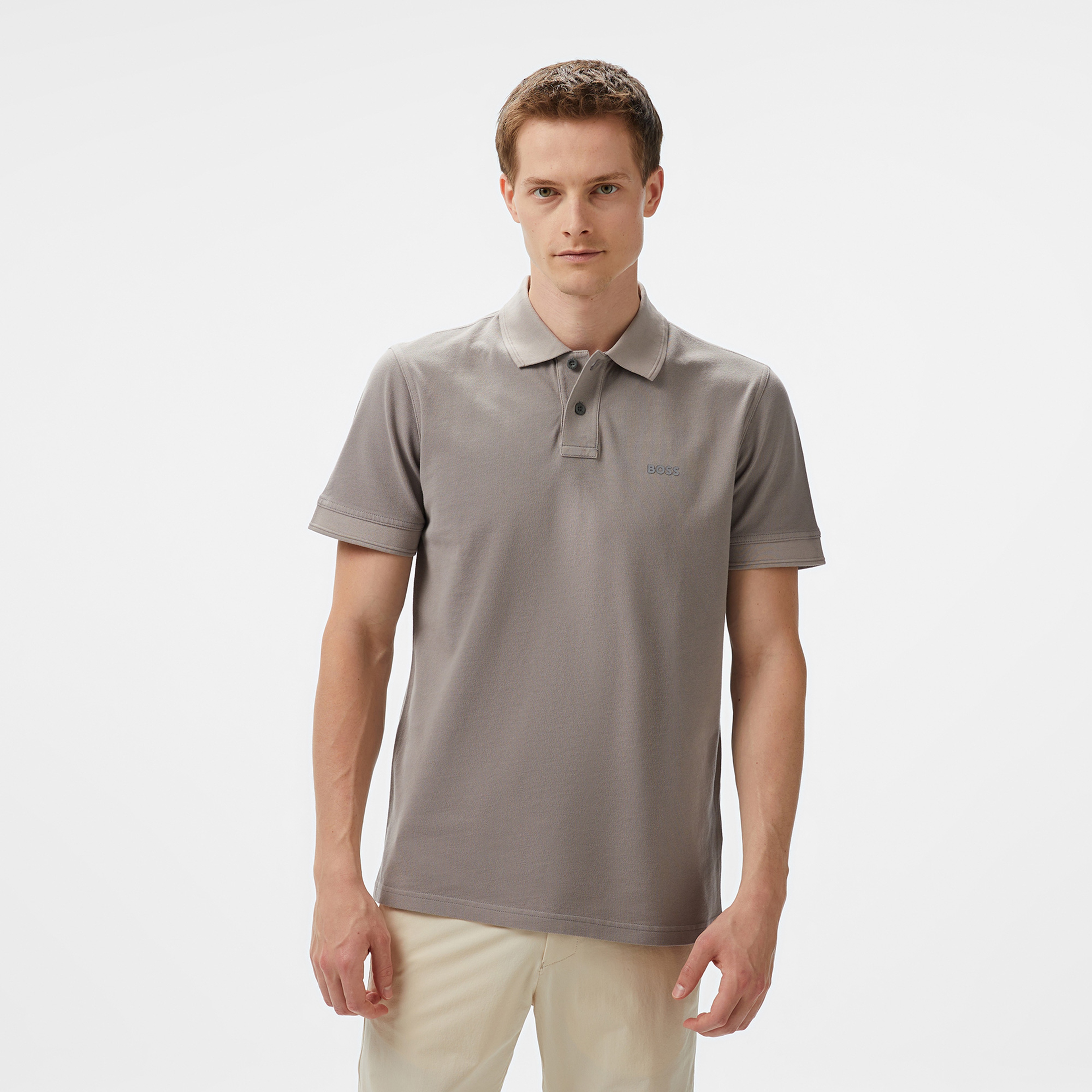 Boss Prime Erkek Gri Polo