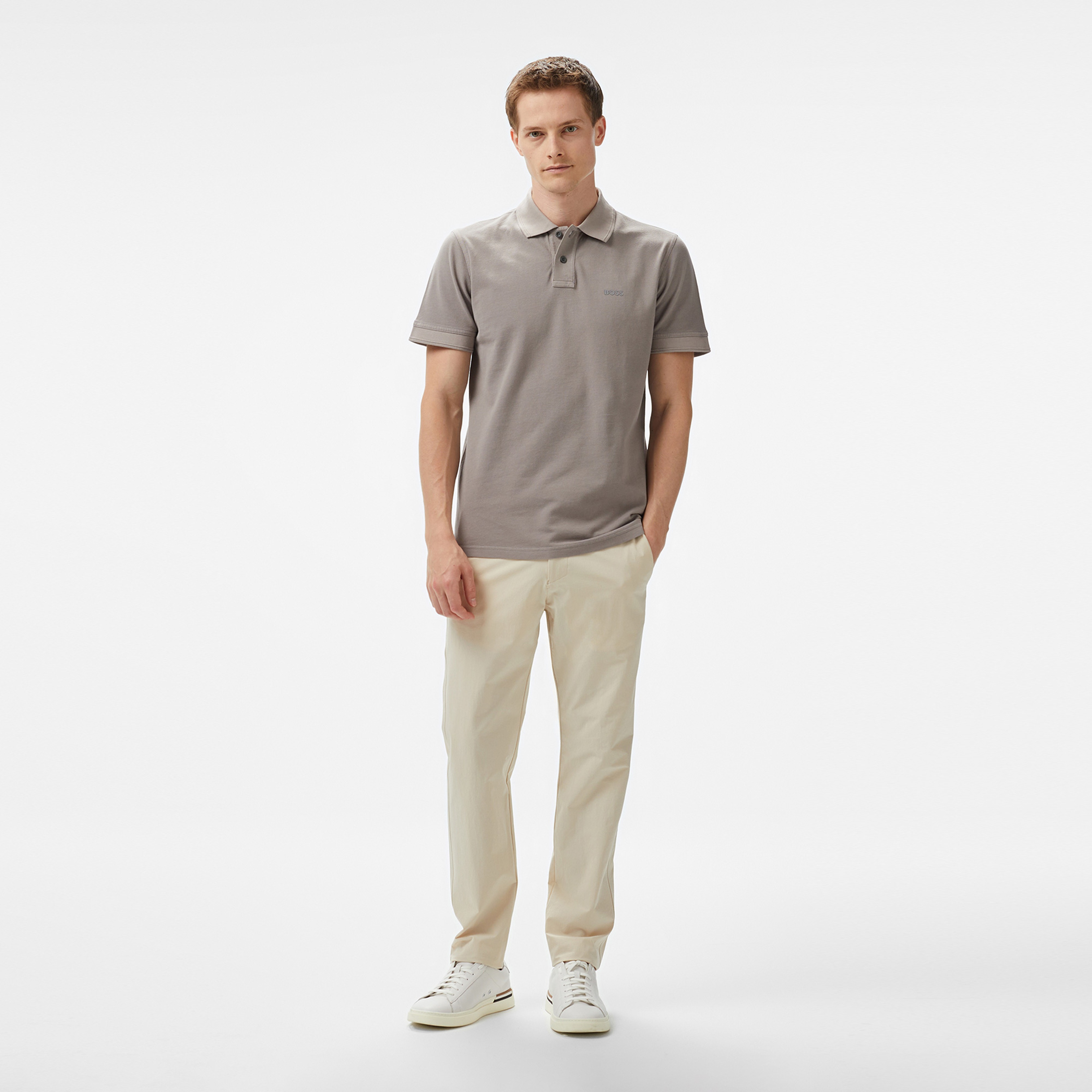 Boss Prime Erkek Gri Polo