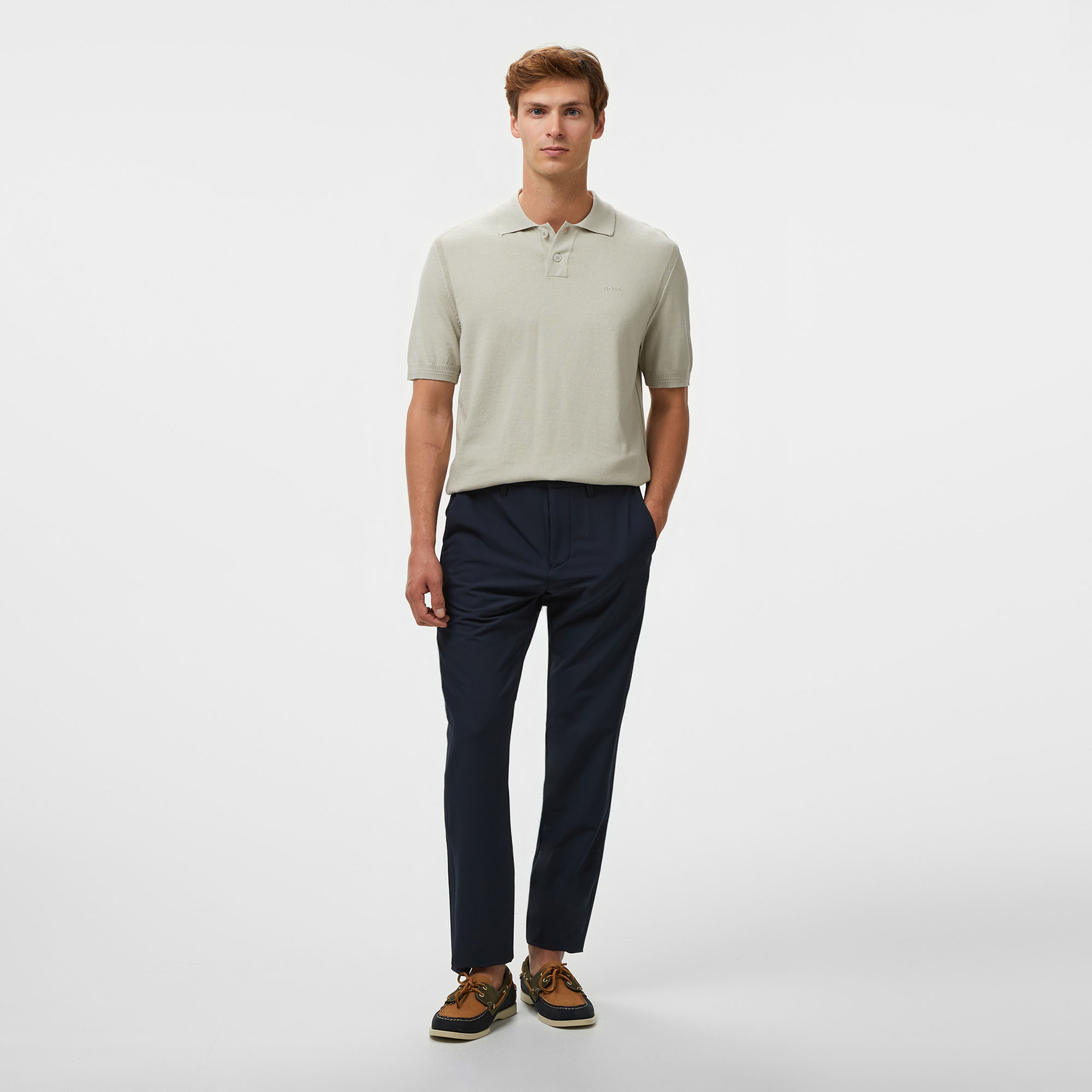 Boss Asac P Erkek Bej Polo