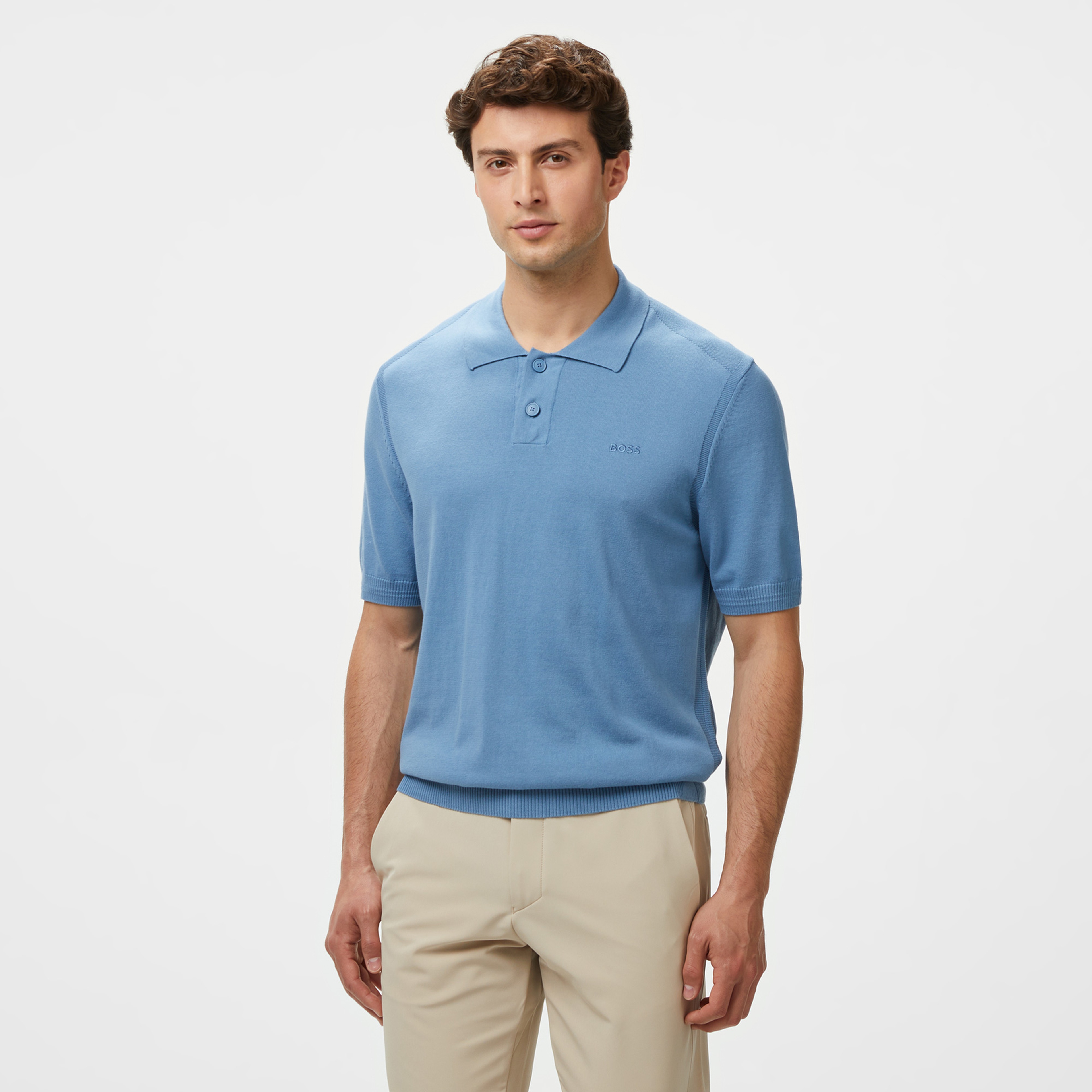 Boss Asac P Erkek Mavi Polo