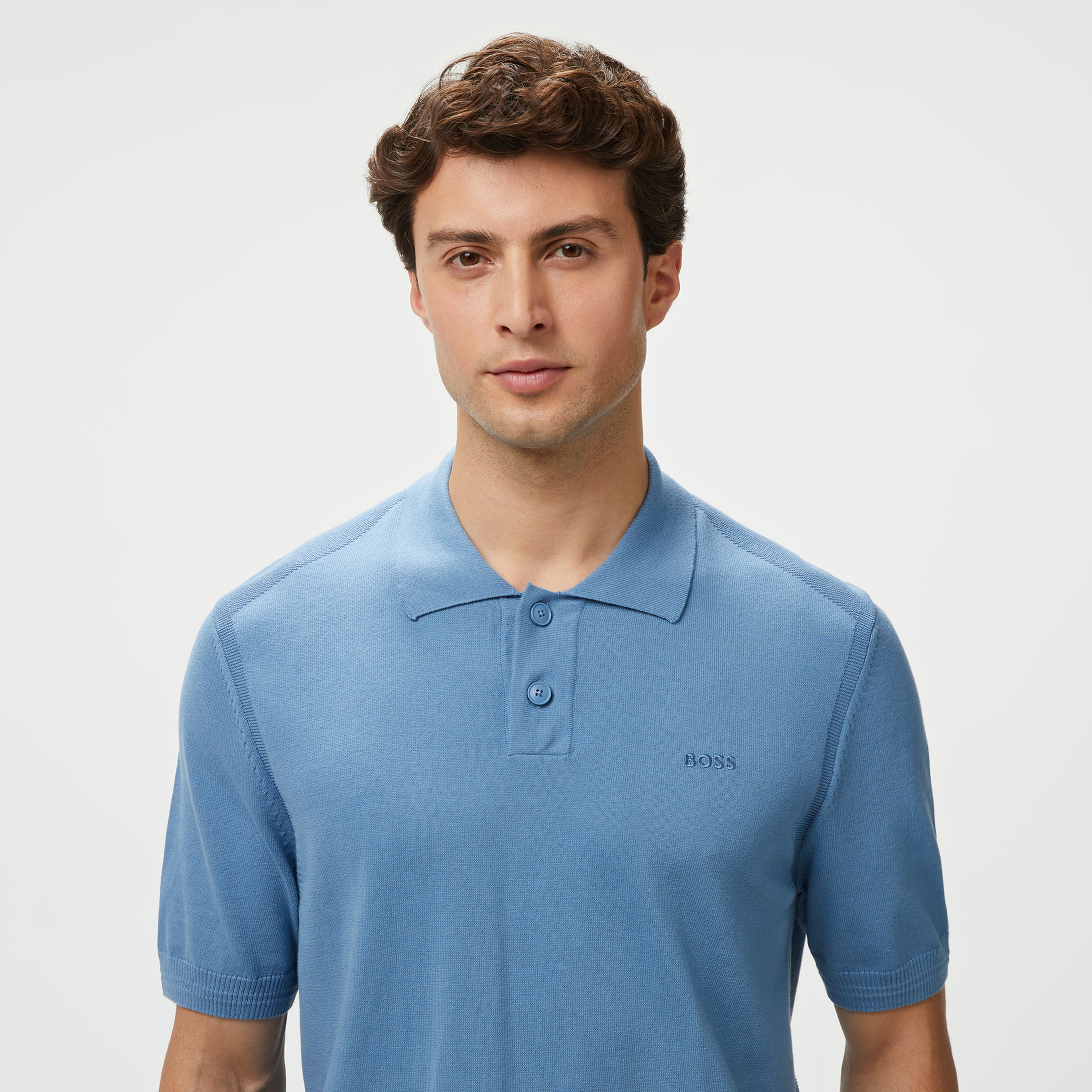 Boss Asac P Erkek Mavi Polo