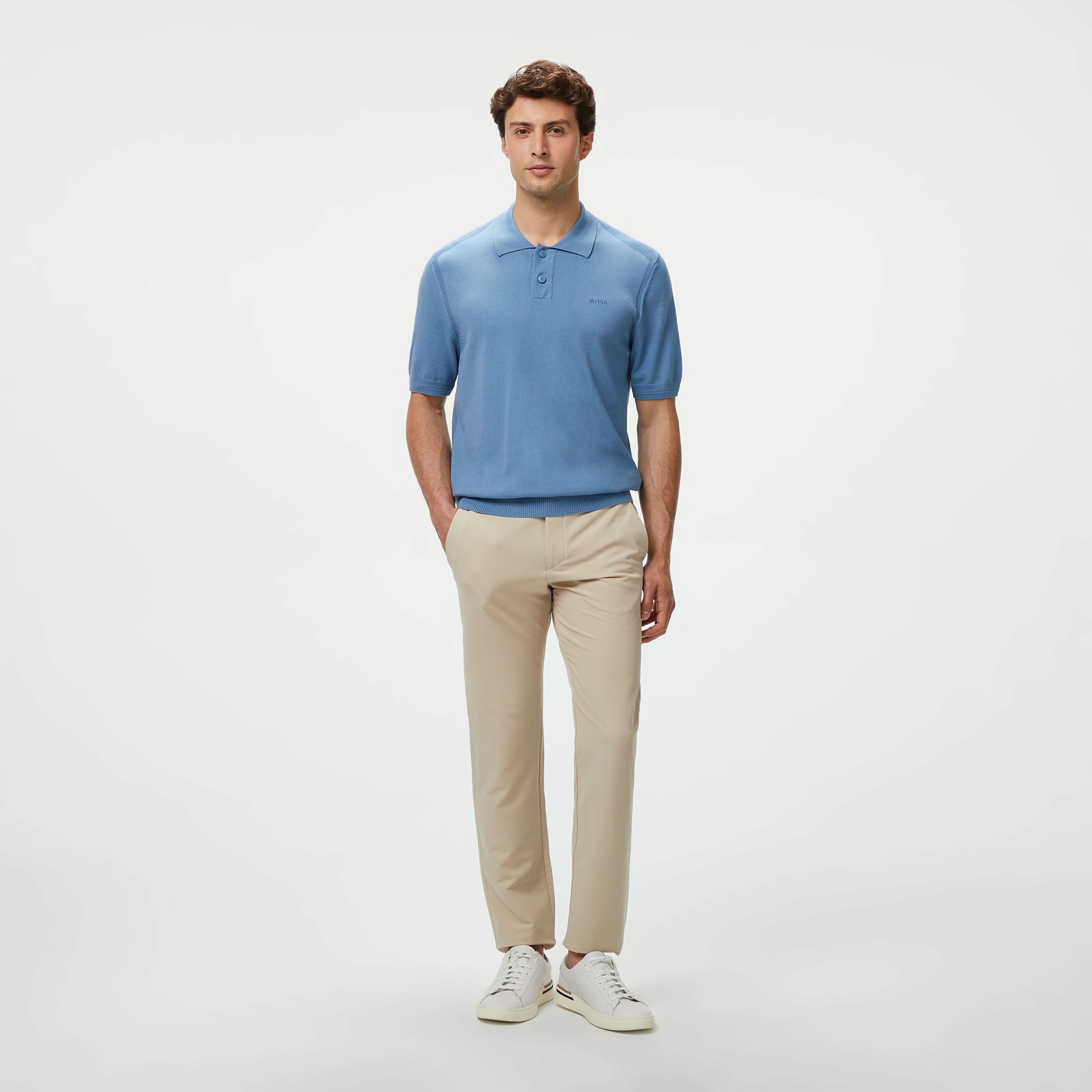 Boss Asac P Erkek Mavi Polo