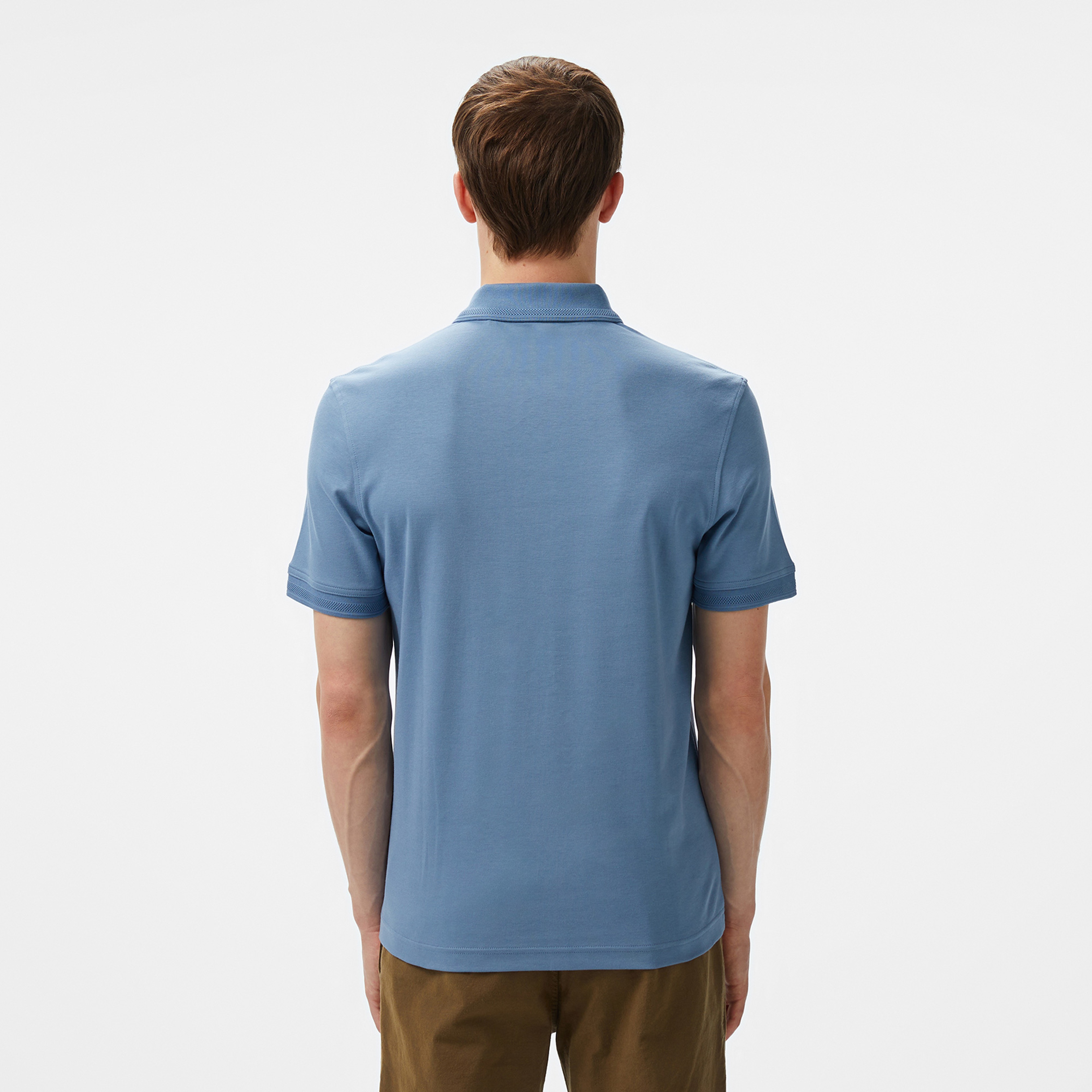 Boss Pe Interlock Erkek Mavi Polo