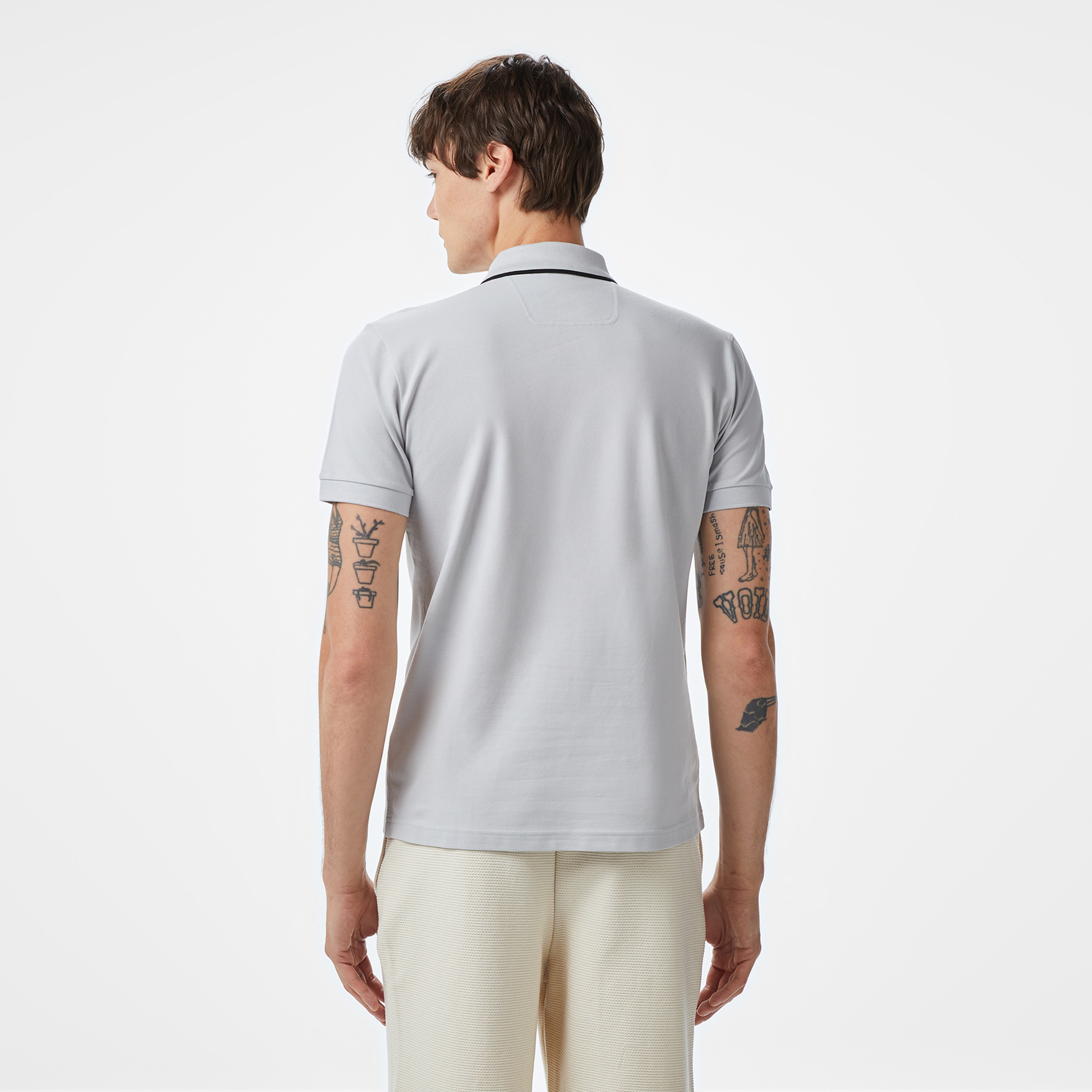 Boss Philix Tape Erkek Gri Polo