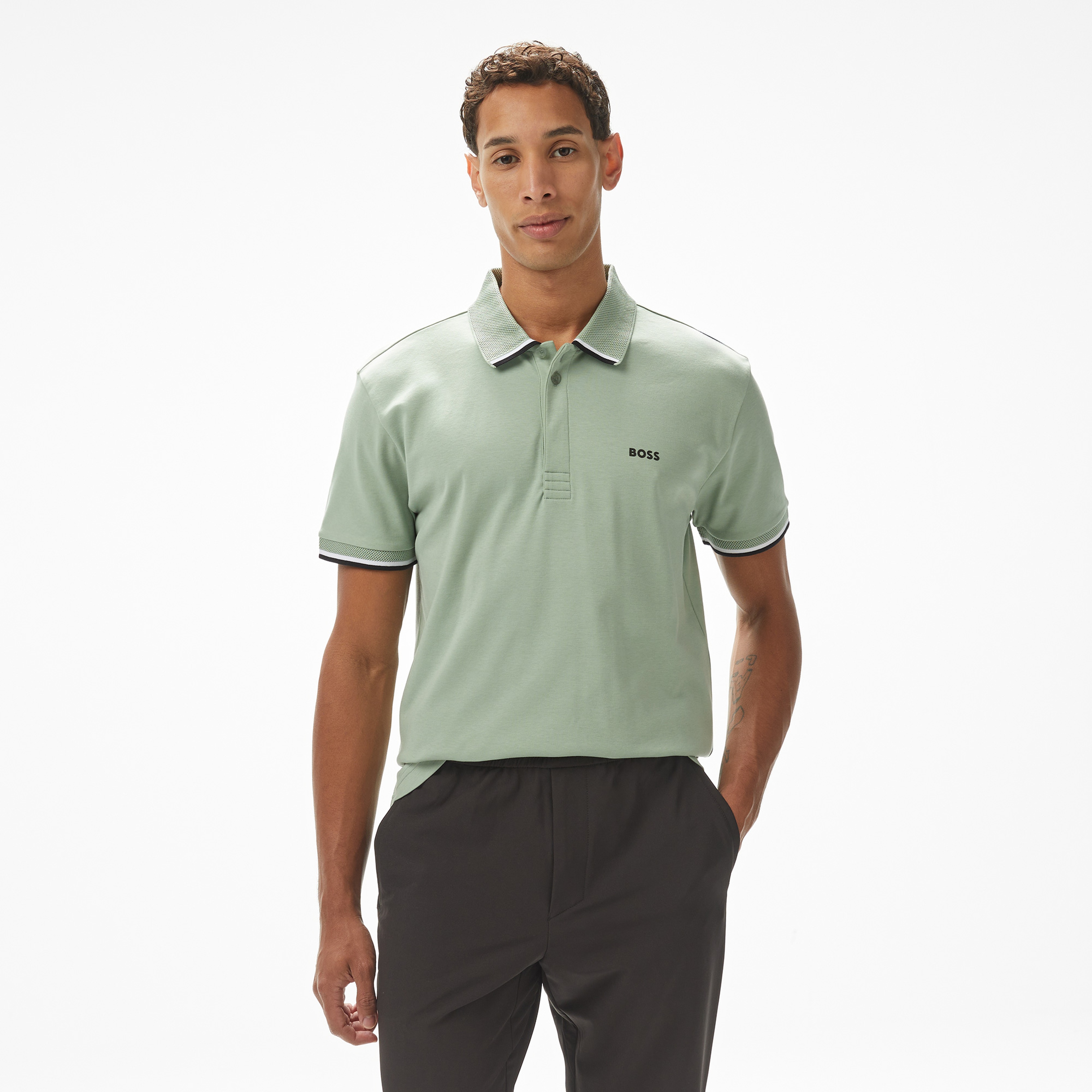 Boss Paddy Lux Heritage Erkek Yeşil Polo