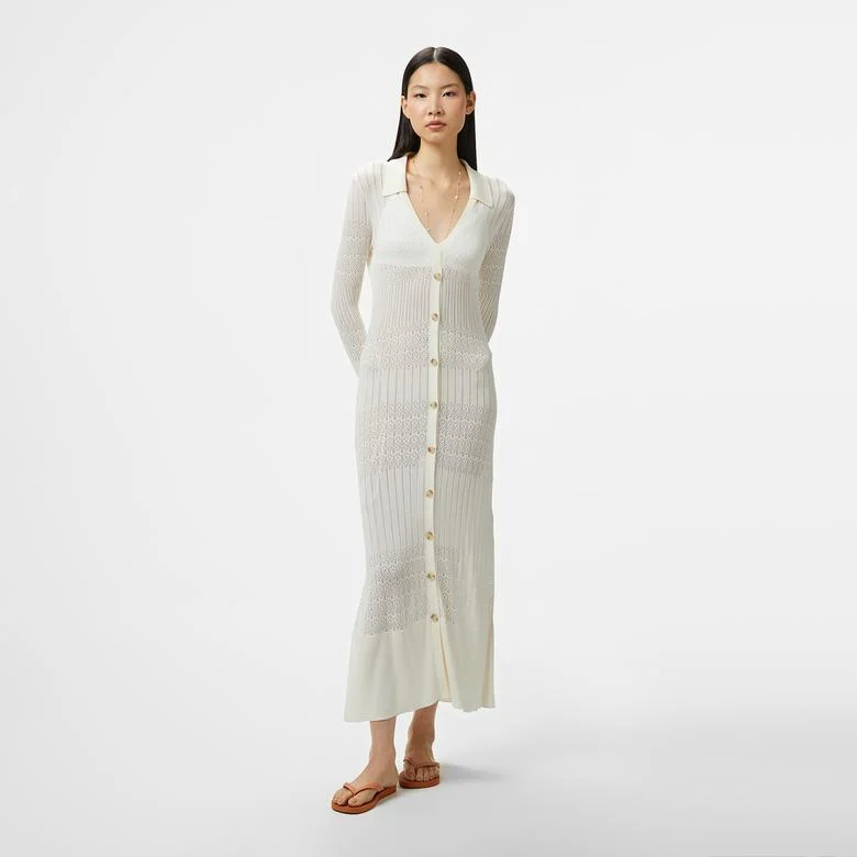 BOSS Flooney Kadın Beyaz Elbise