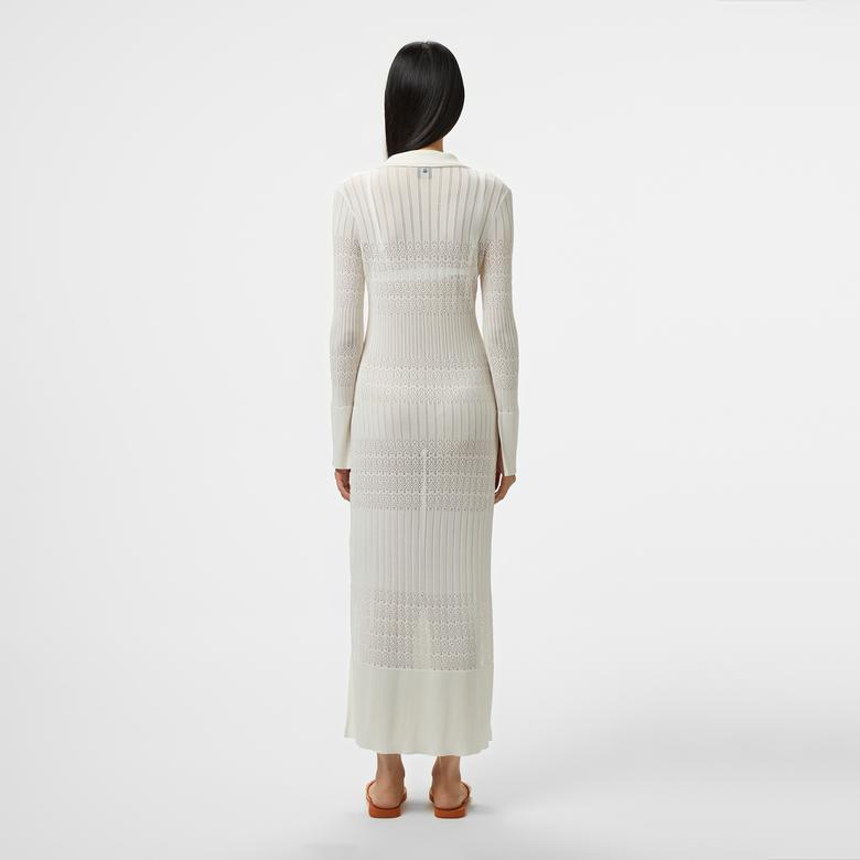 BOSS Flooney Kadın Beyaz Elbise