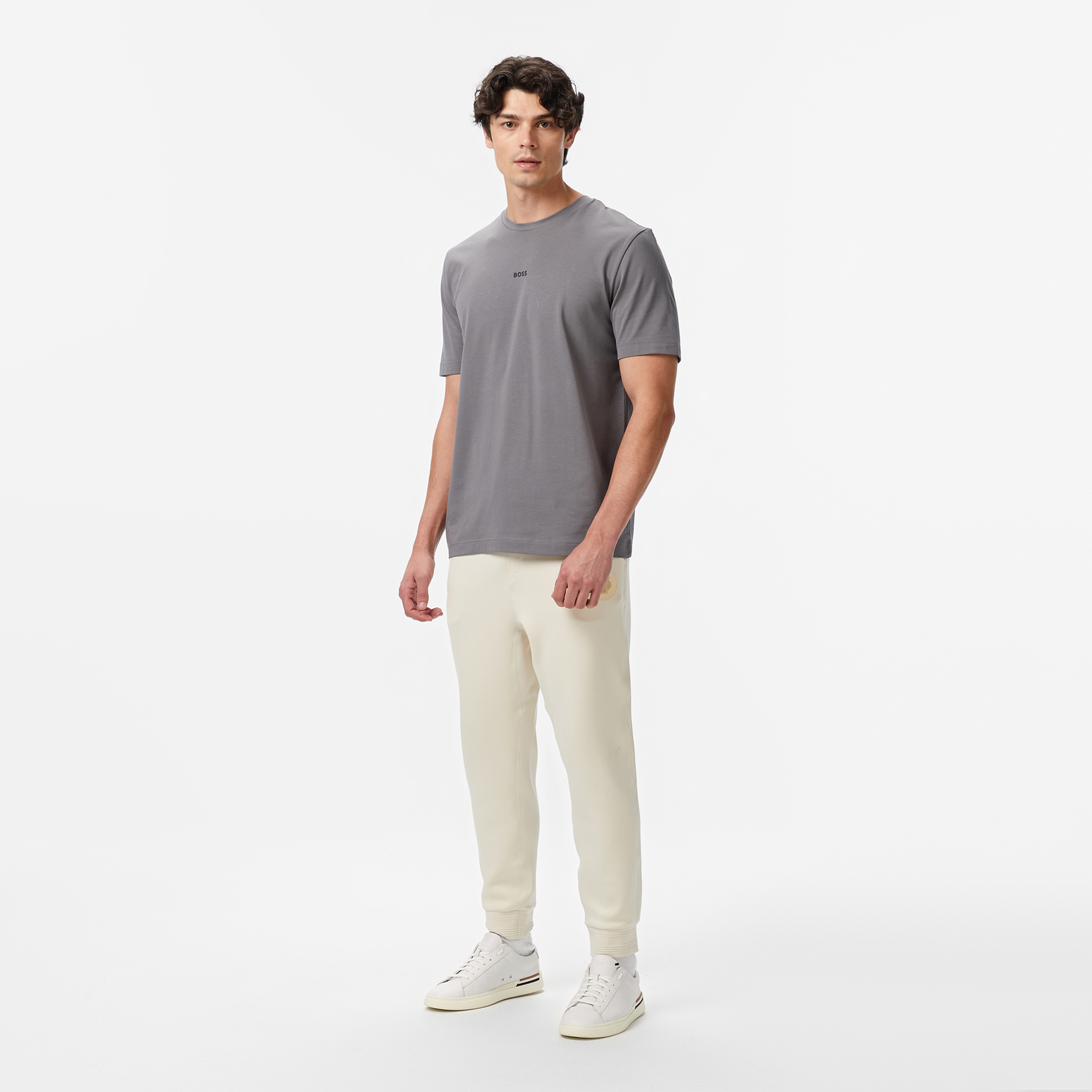 Boss Erkek Gri T-Shirt