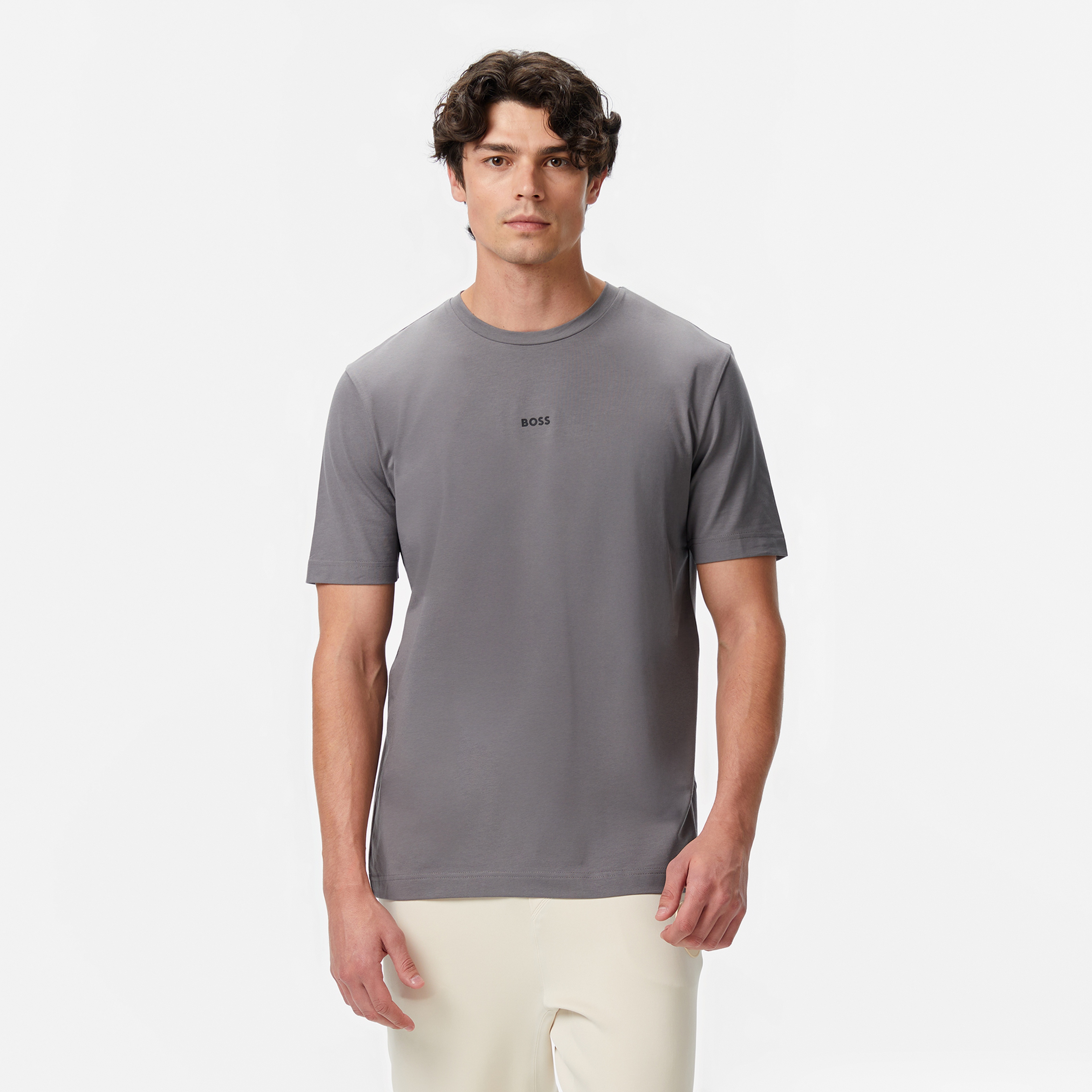 Boss Erkek Gri T-Shirt