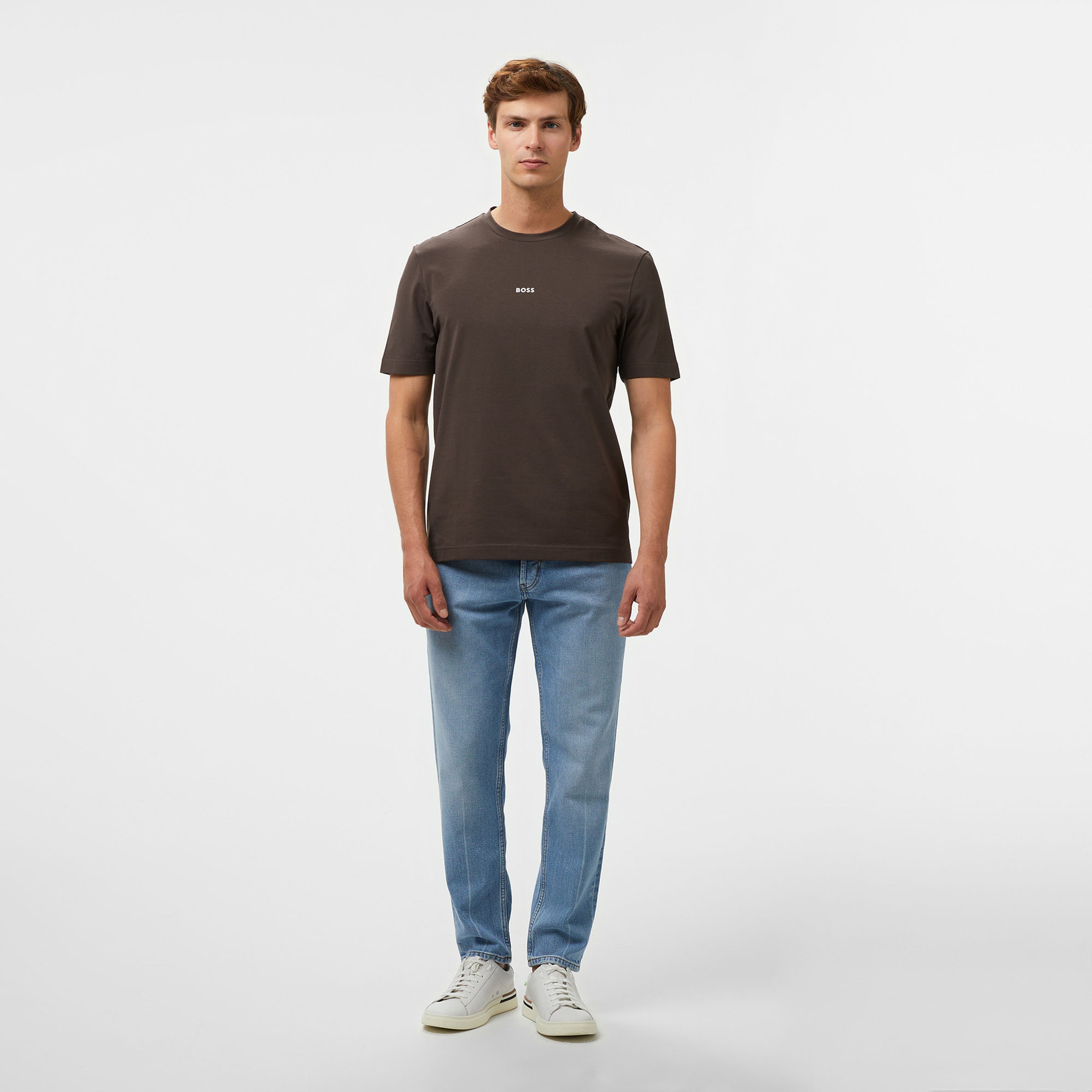 Boss Tchup Erkek Kahverengi T-Shirt